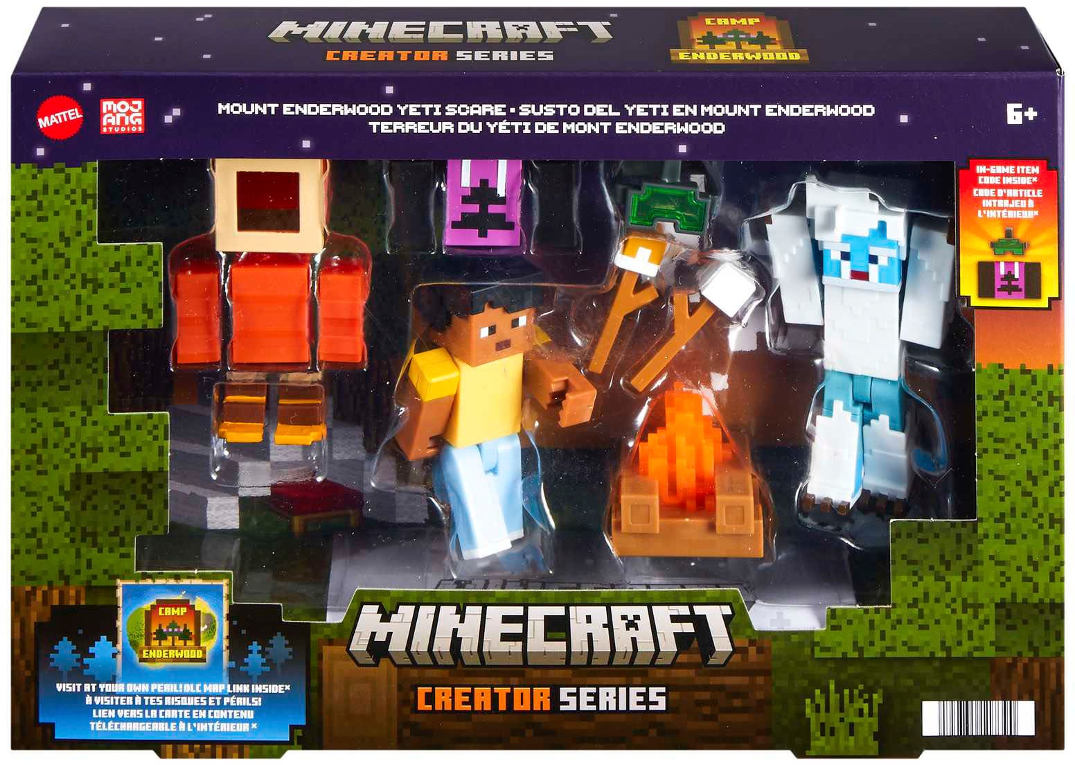 Mattel® Spielfigur »Minecraft, Creator, Creator Series Camp Enderwood Figuren«, inklusive Zubehör