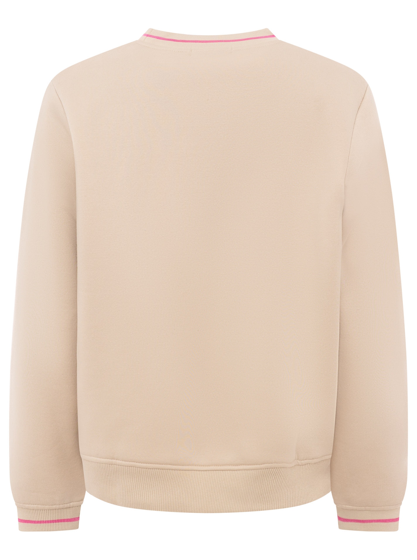 Zwillingsherz Hoodie »"Smile Shine"«, Rundhals, mit Lurexstreifen an den Bündchen, glänzende Stickerei
