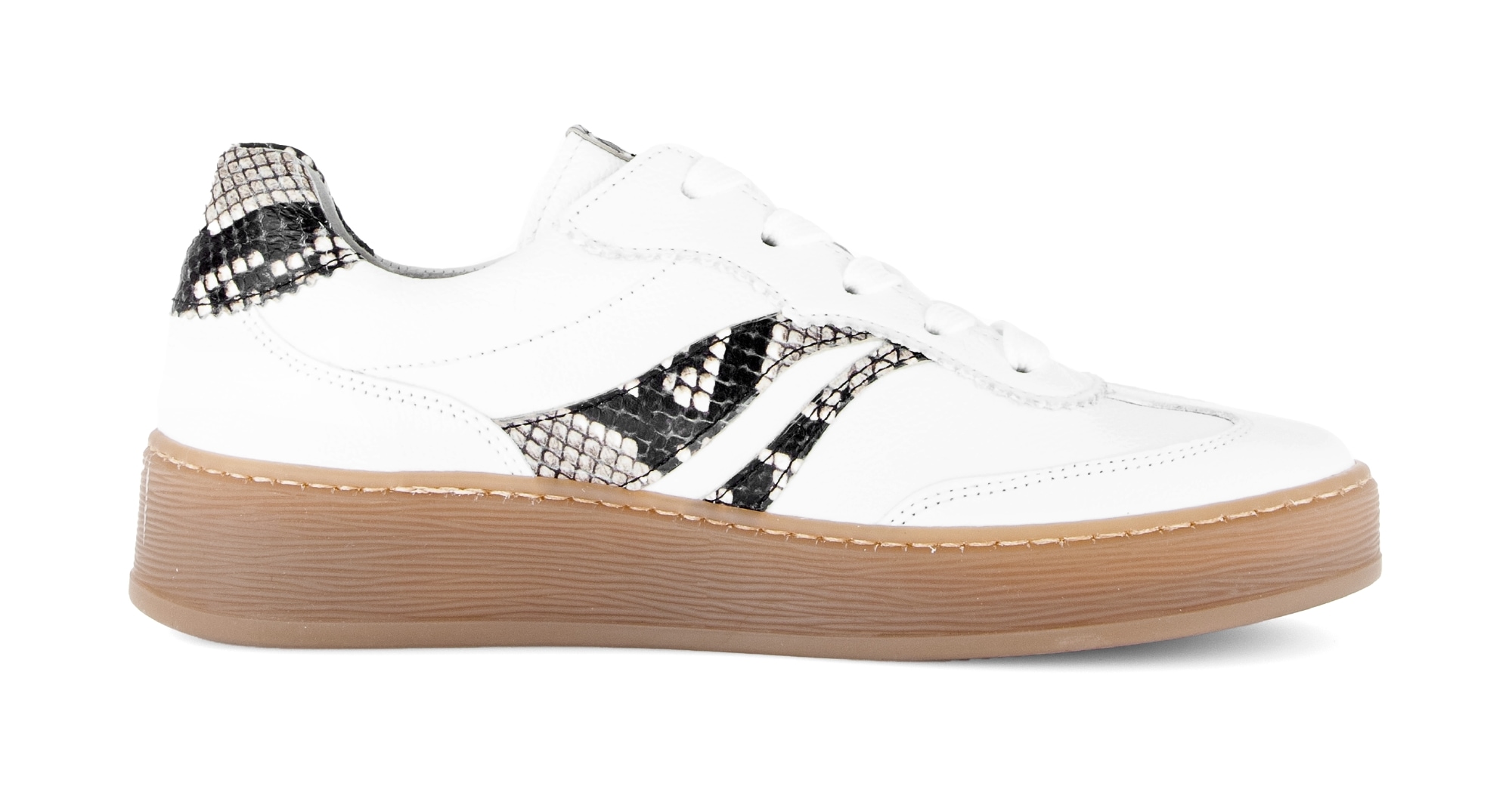 Gabor Plateausneaker »FLORENZ«  Freizeitschuh, Halbschuh, Schnürer, im Retrolook, Weite G (=weit)