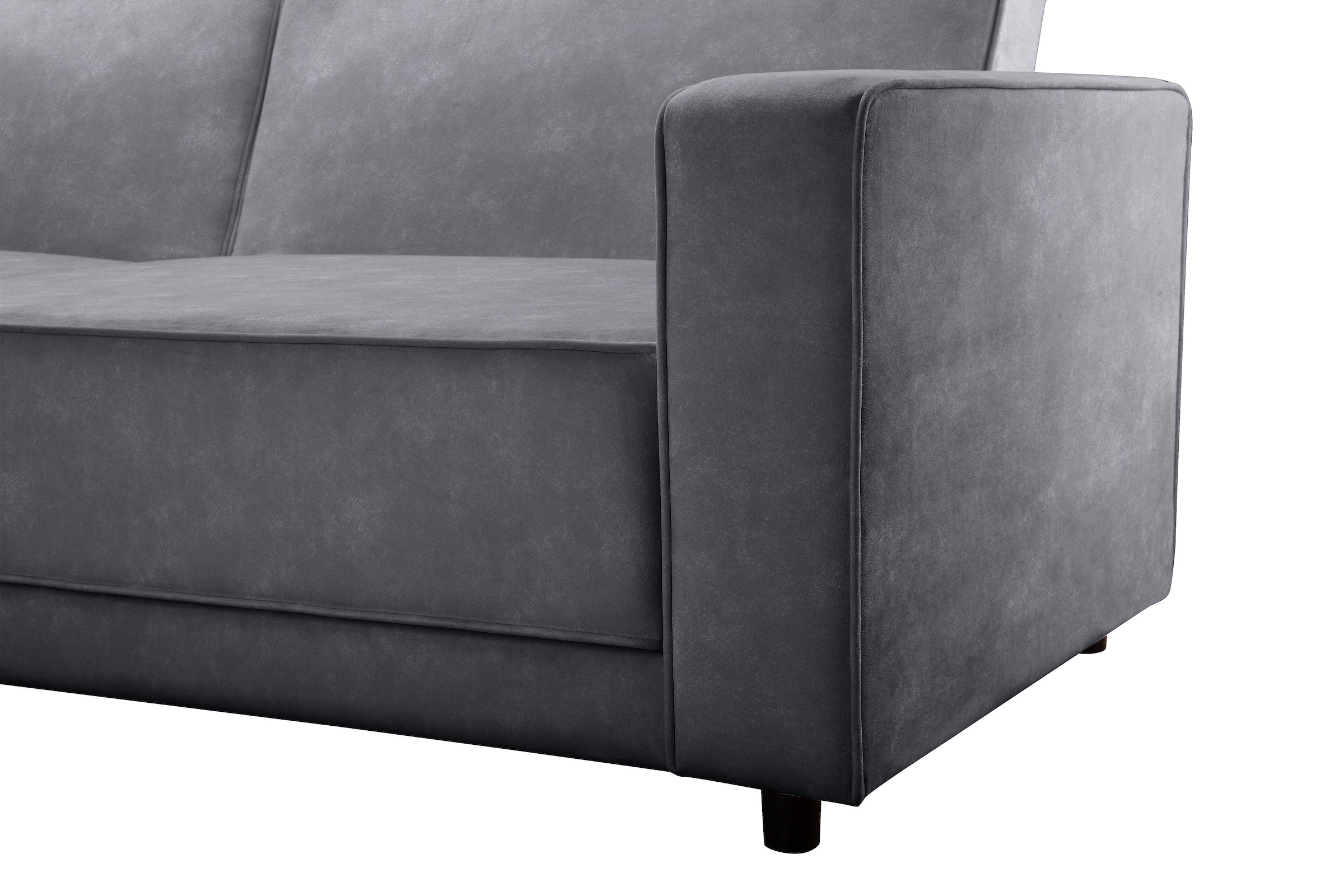 Dorel Home Ecksofa »Allie Schlafsofa 230 cm mit Relaxfunktion in der Rückenlehne«, Schlaffunktion (108/194,5cm), trendiger Cord o. pflegeleichter Velours