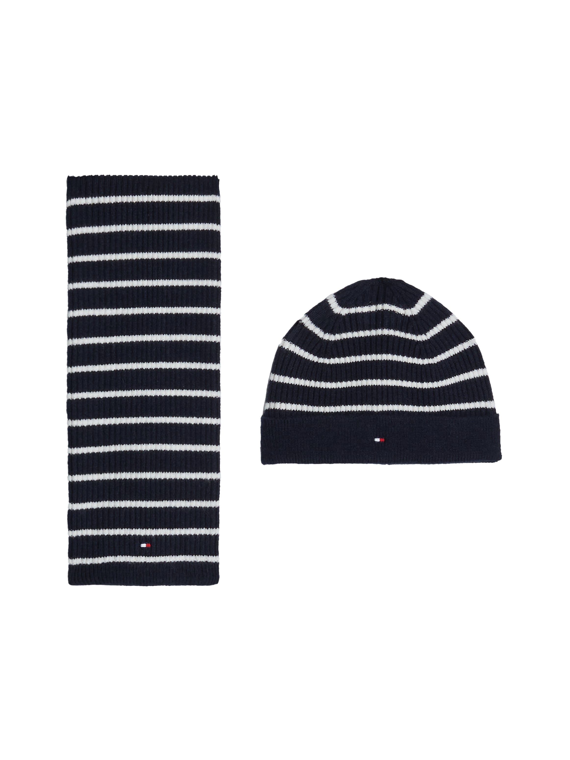 Tommy Hilfiger Mütze & Schal »BABY ACCESSORIES GIFTPACK«, mit Streifenmuster