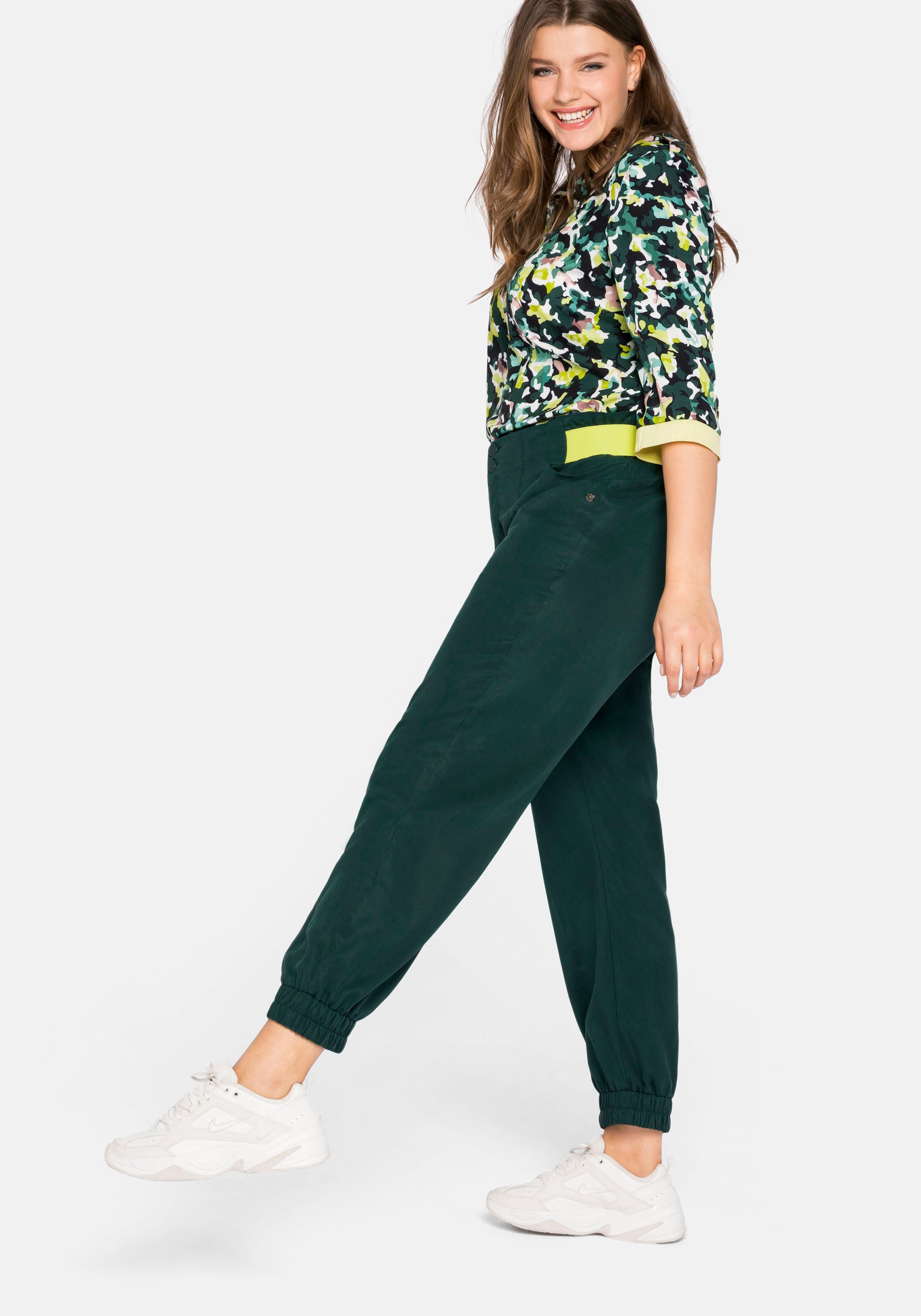 Sheego Stoffhose, im Paperbag-Stil