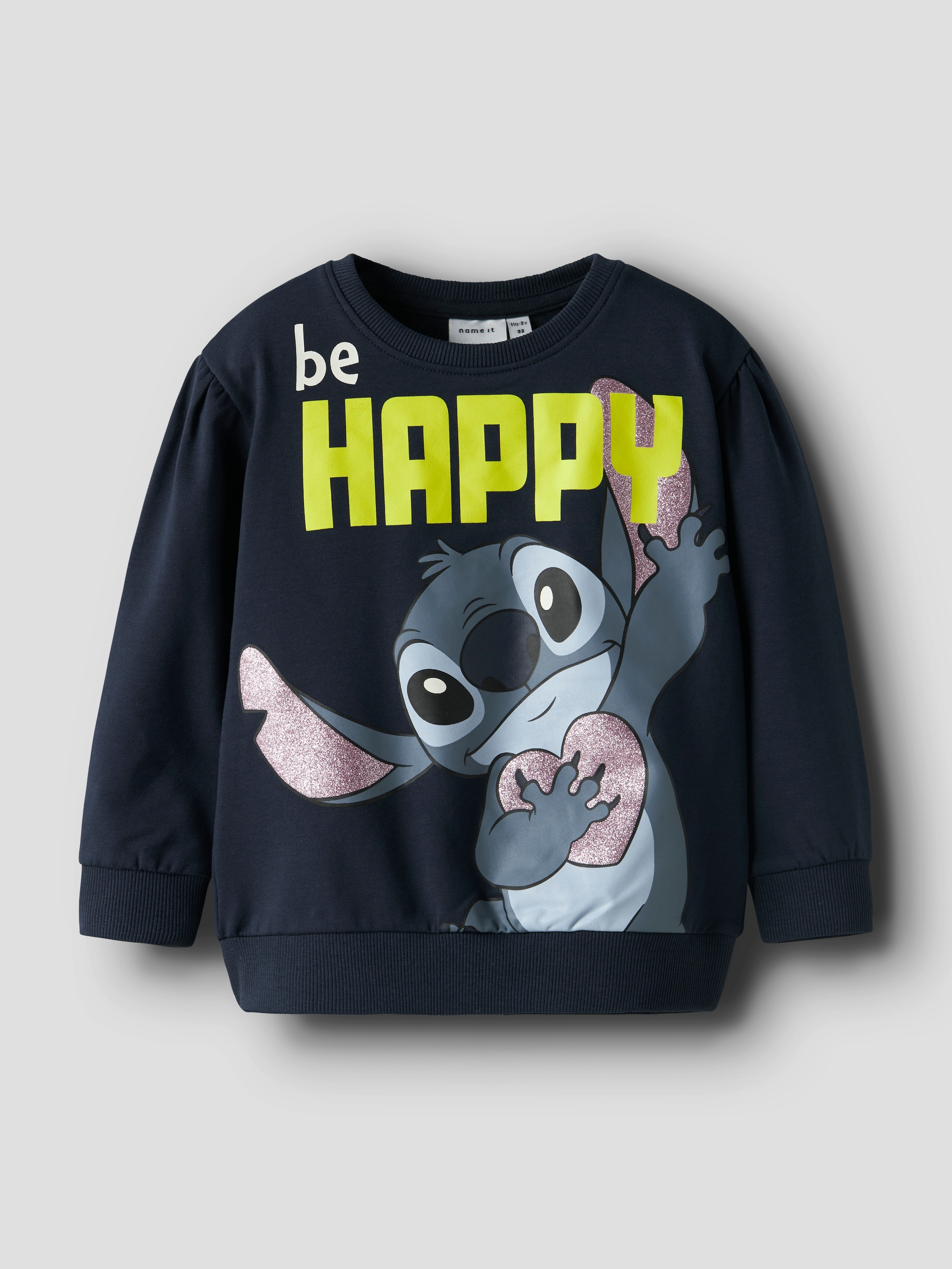 Name It Sweatshirt »NMFDIDI STITCH SWEAT UNB NOOS WDI«, mit Glitzerprint für einen funkelnden und coolen Loo
