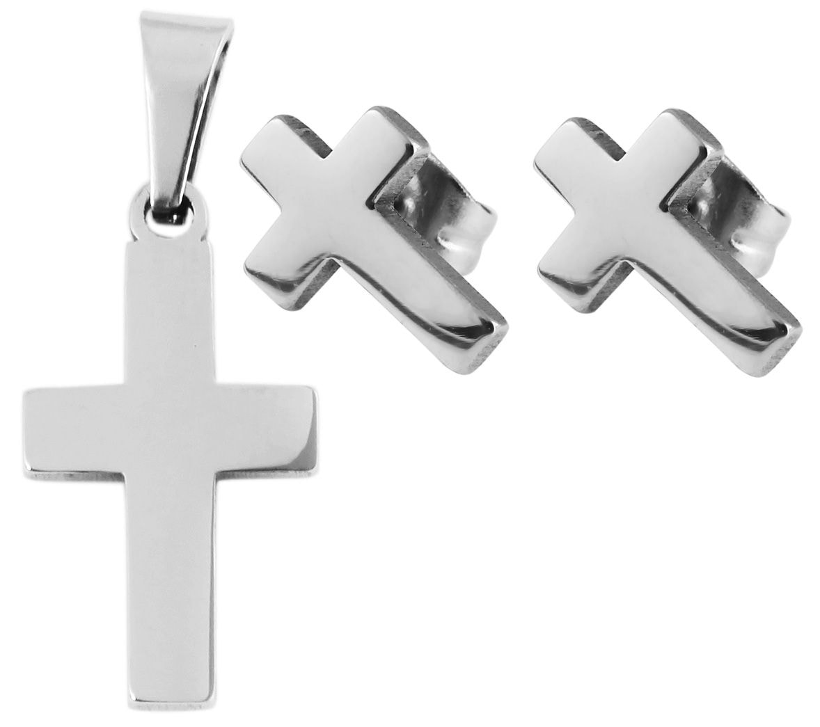 Adelia´s Kreuzanhänger »Unisex Anhänger ¿ Kreuz Kreuzanhänger aus Edelstahl«