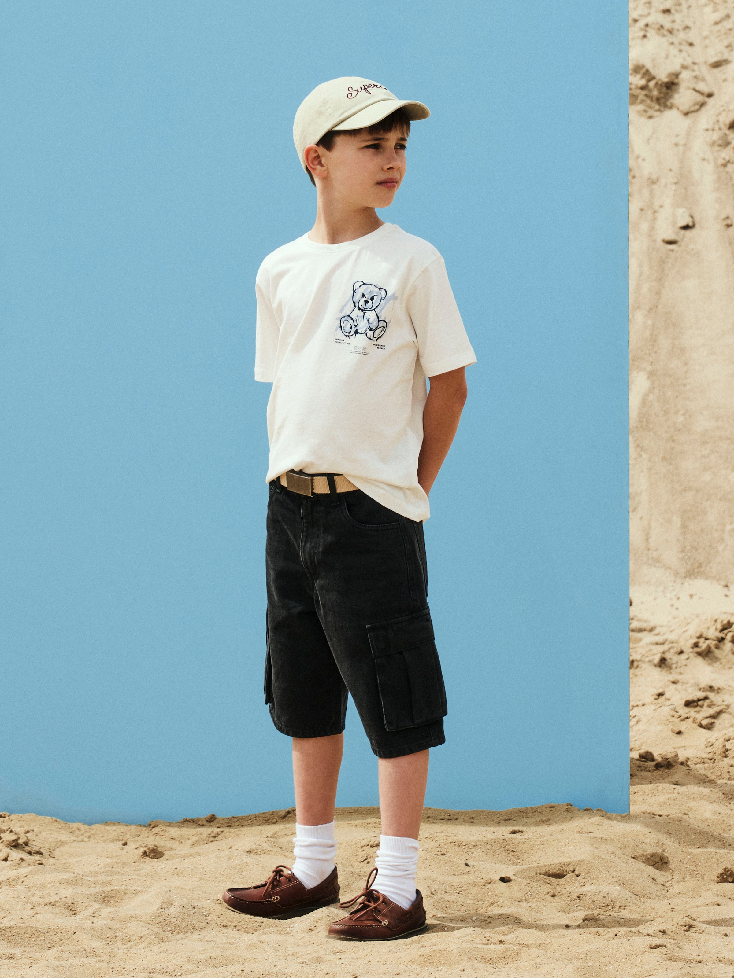 Name It Jeansshorts »NKMBEN SK DNM CARGO BERMUDA 2800-IM« Baumwolle, Baggy Fit