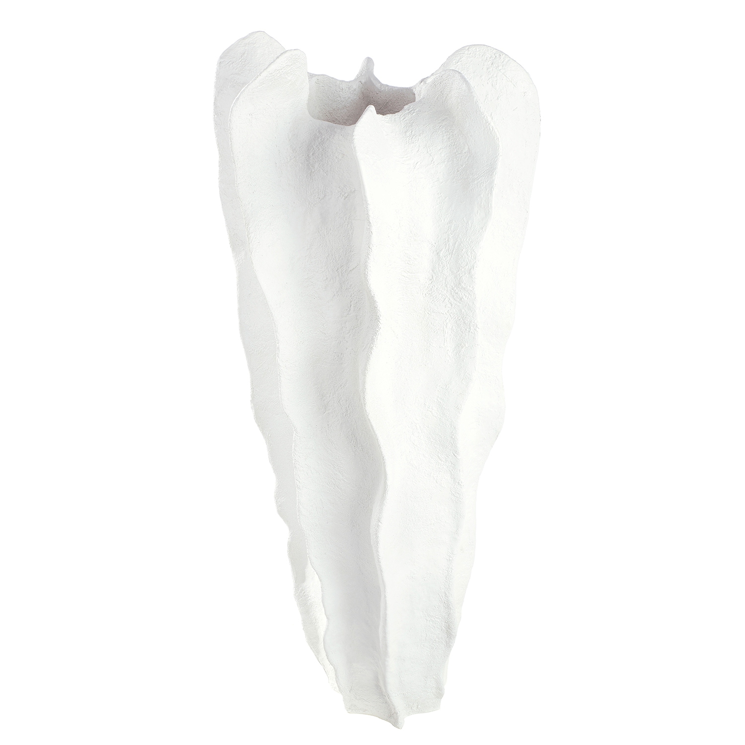 GILDE Bodenvase »Wavey« Bodenvase Wavey  weiß Höhe: 92cm