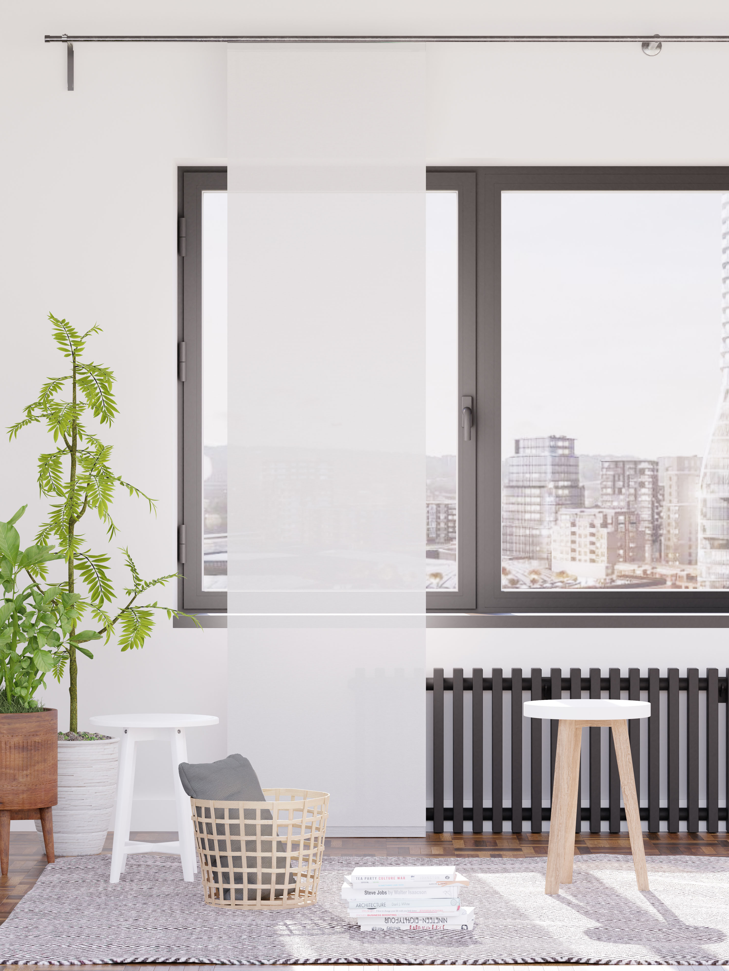 Schiebegardine »Manhattan«, (1 St.), modern, Wohnzimmer, Schlafzimmer