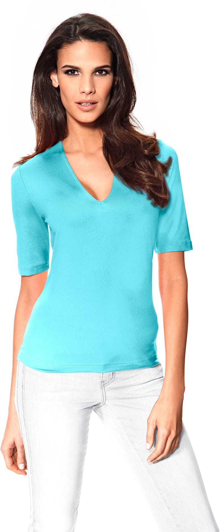 heine V-Shirt »V-Shirt«, (1 tlg.)