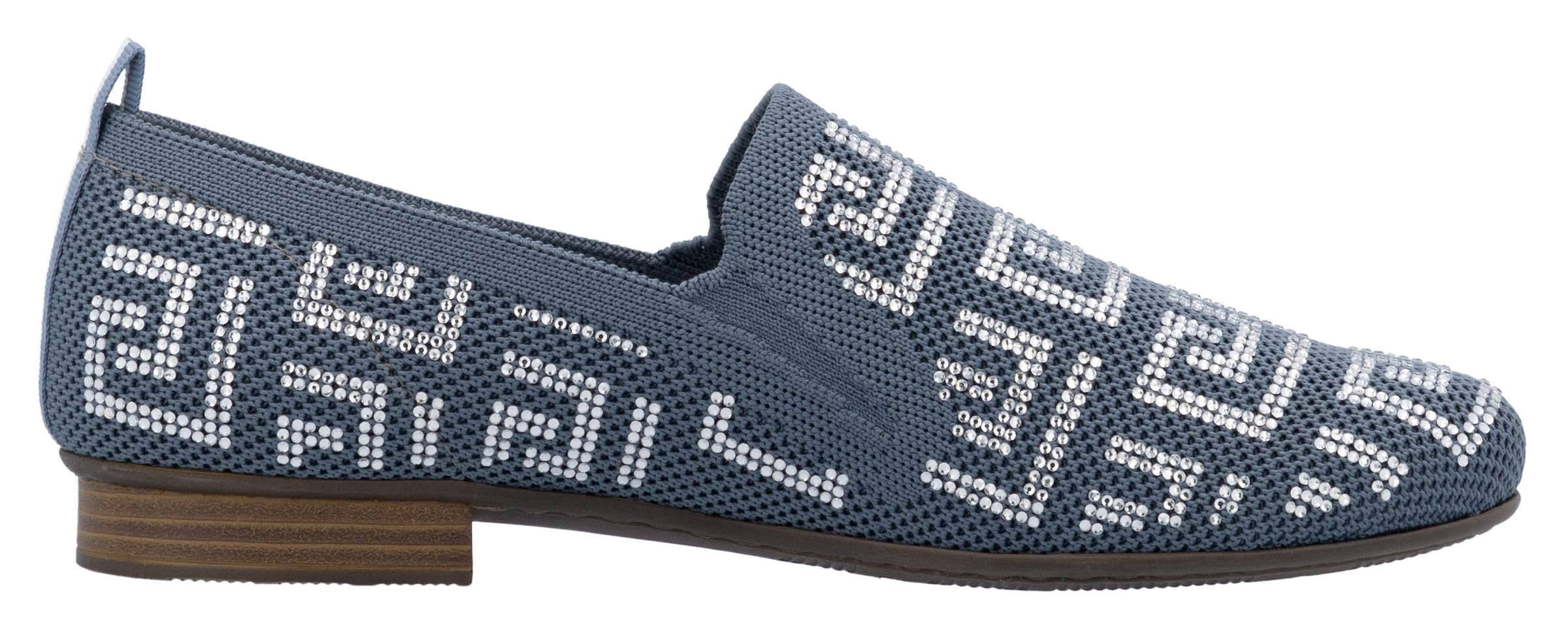Rieker Slipper, Halbschuh, Schlupfschuh, Blockabsatz, Loafer mit Stretcheinsätzen
