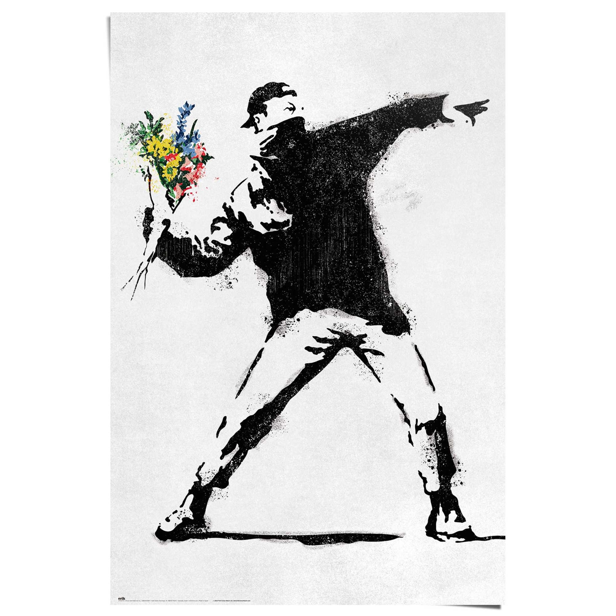 Reinders! Poster »Brandalised - the flower thrower«