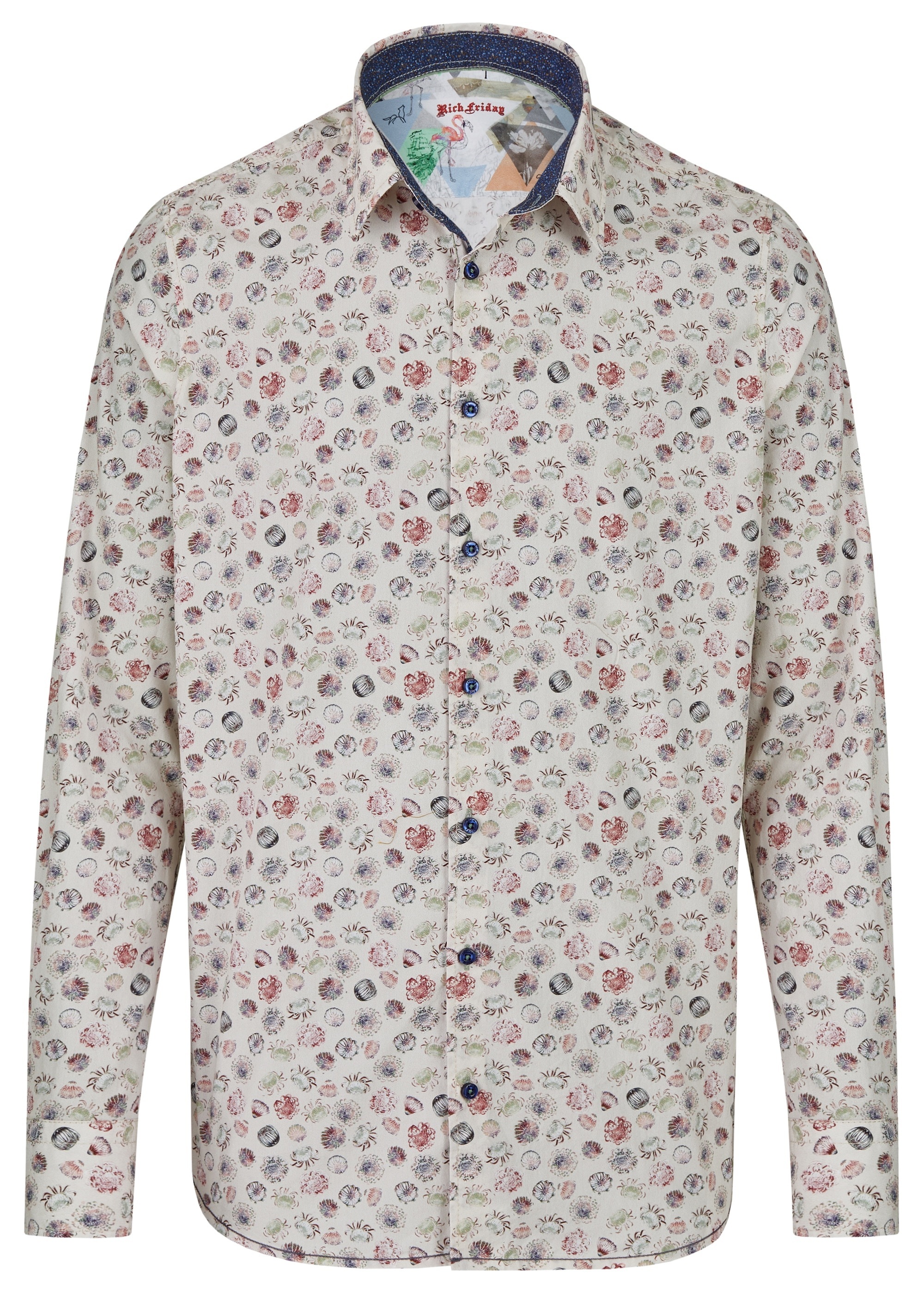 Rich Friday Langarmhemd mit floralem Motiv