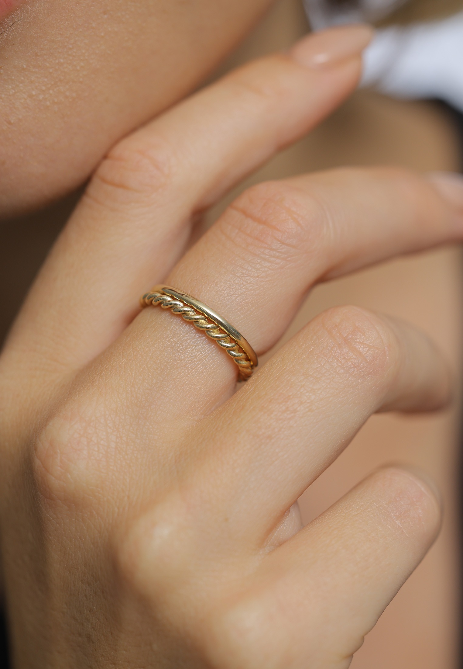Elli Ring-Set »Ring Basic Twisted 2er Set 925 Silber«
