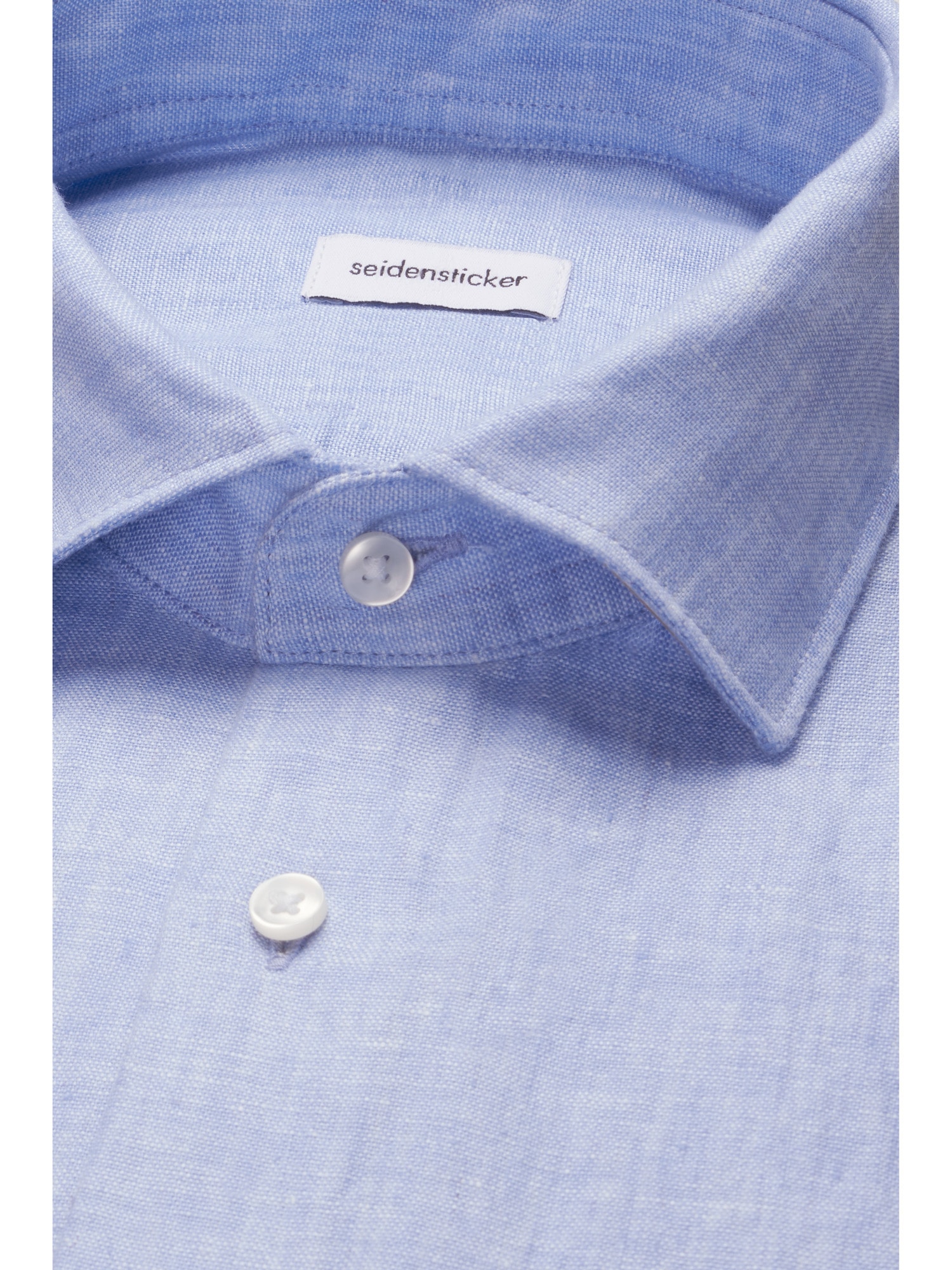 seidensticker Leinenhemd »Schwarze Rose« Shaped 1/2 Kentkragen Uni