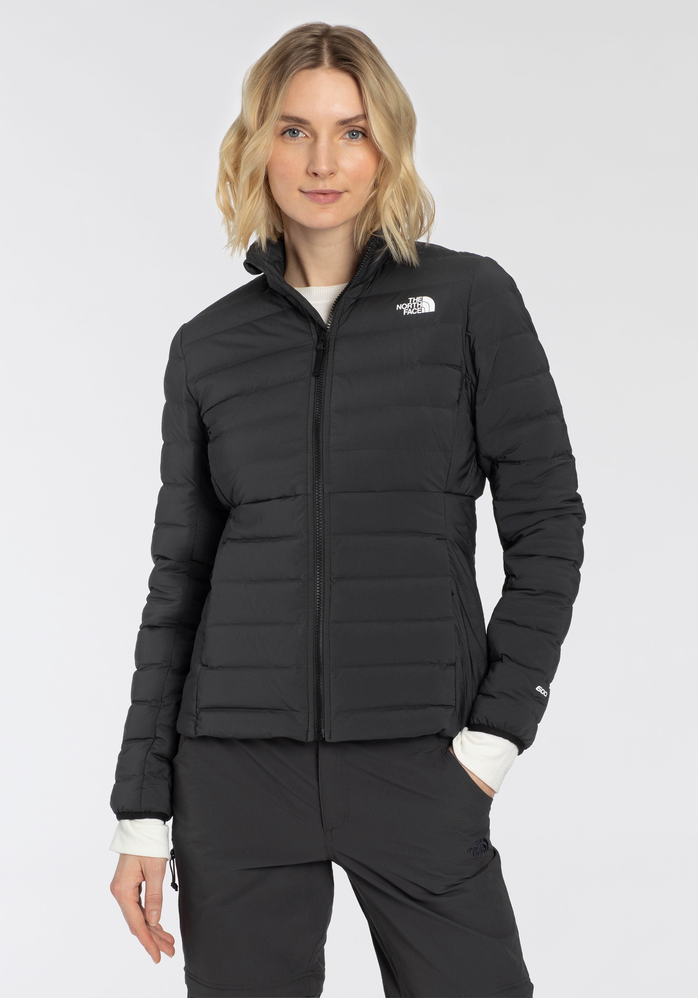 The North Face Damen Daunenjacke »W BELLEVIEW STRETCH DOWN JACKET« Stretch in schwarz, Größe S (36)
