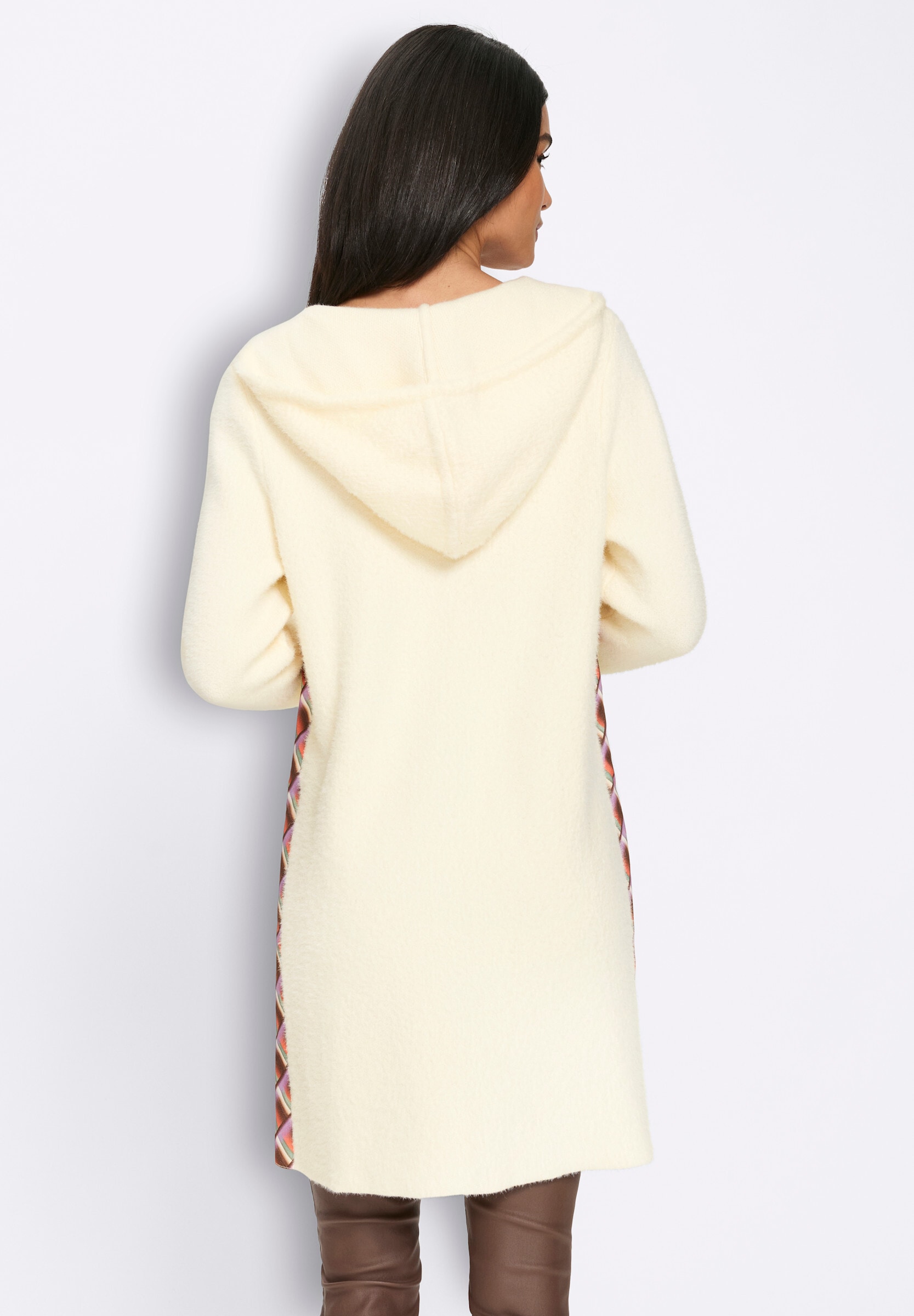 heine Strickjacke »Strickjacke Jacquardstrickjacke mit Kapuze«