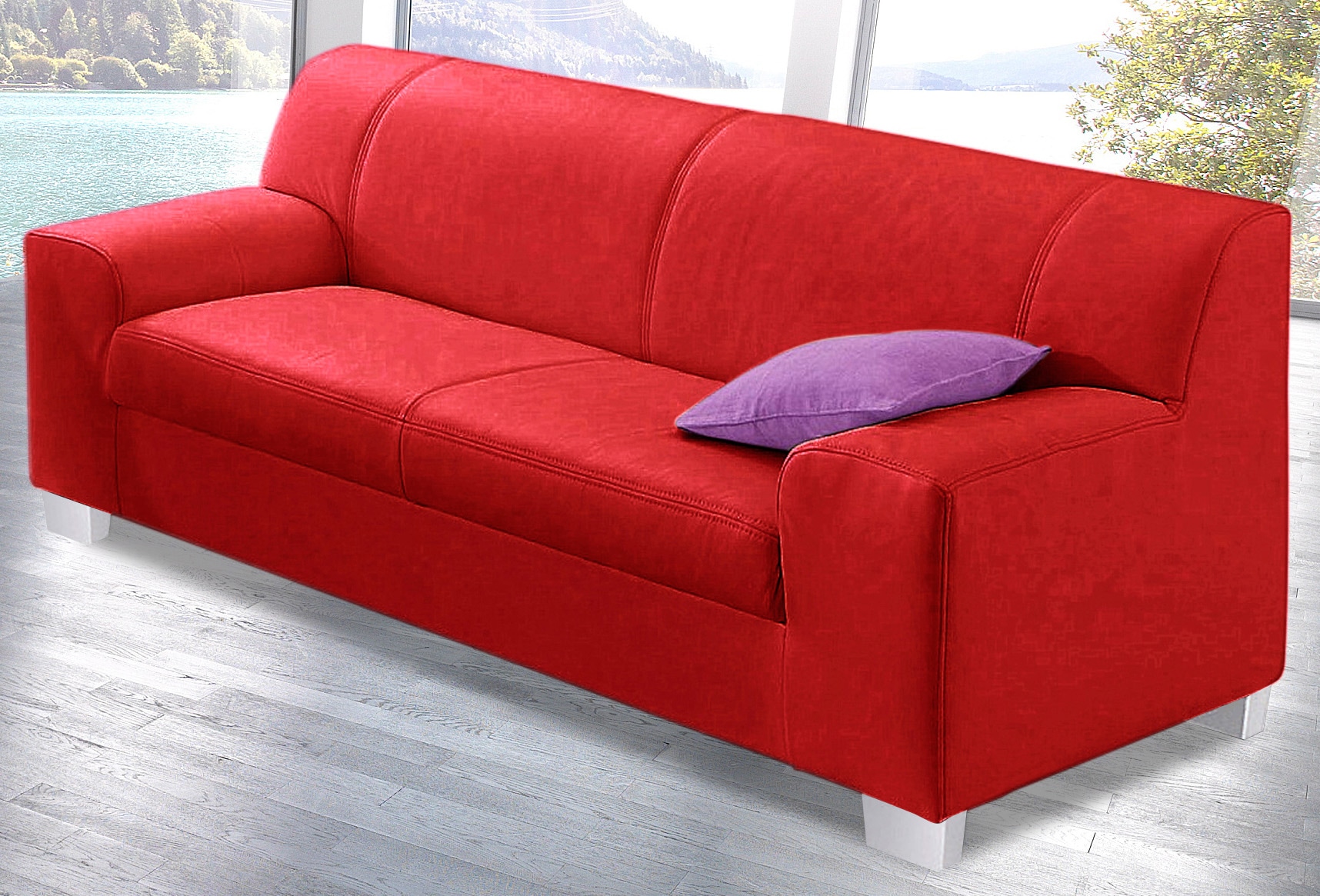 DOMO collection 3-Sitzer »Amando zeitlos und modern, komfortabel,« in vielen Bezugsvarianten, auch in Leder