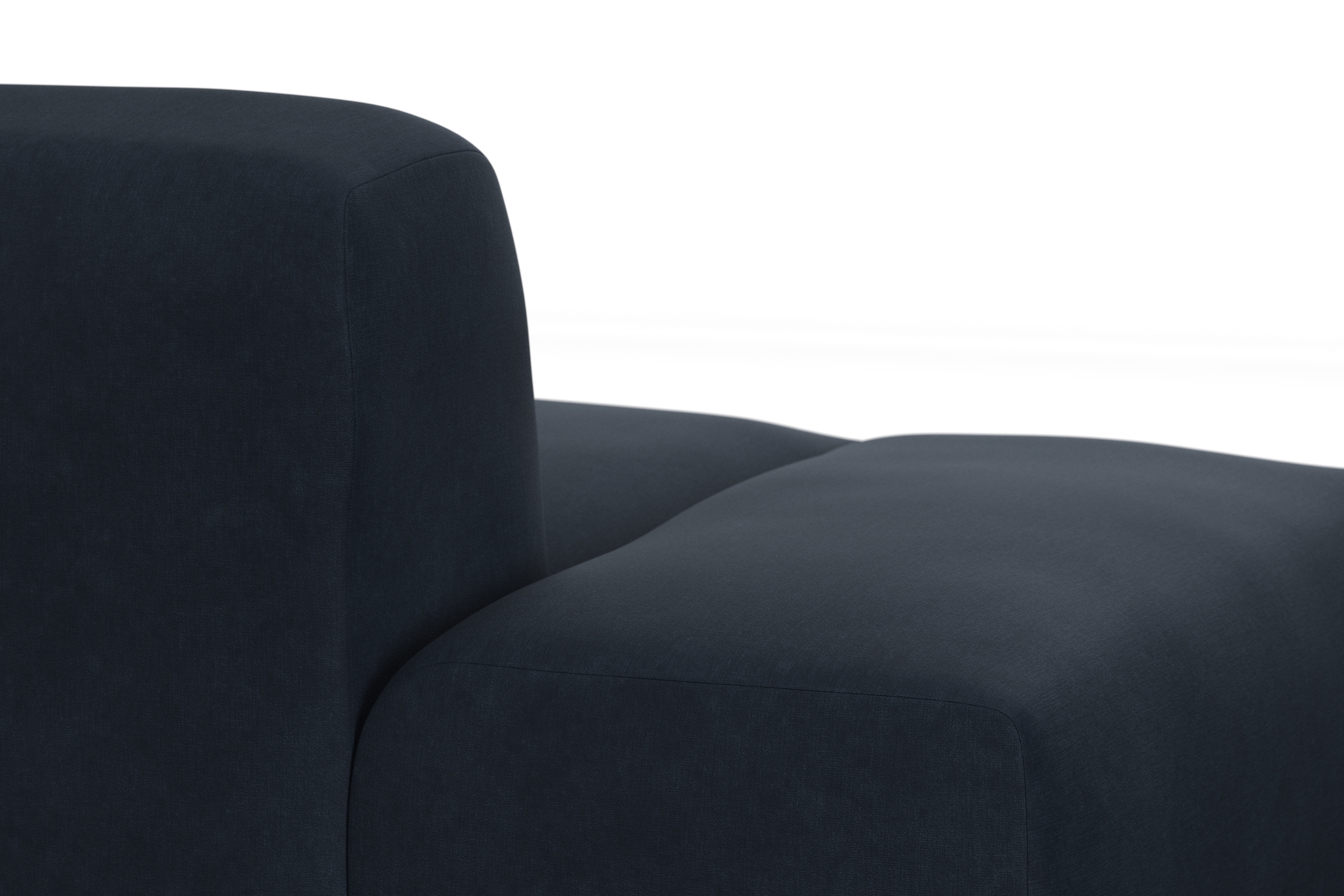 TRENDMANUFAKTUR Ecksofa Braga, aus 2 Teilen, moderner Cord-Stoff