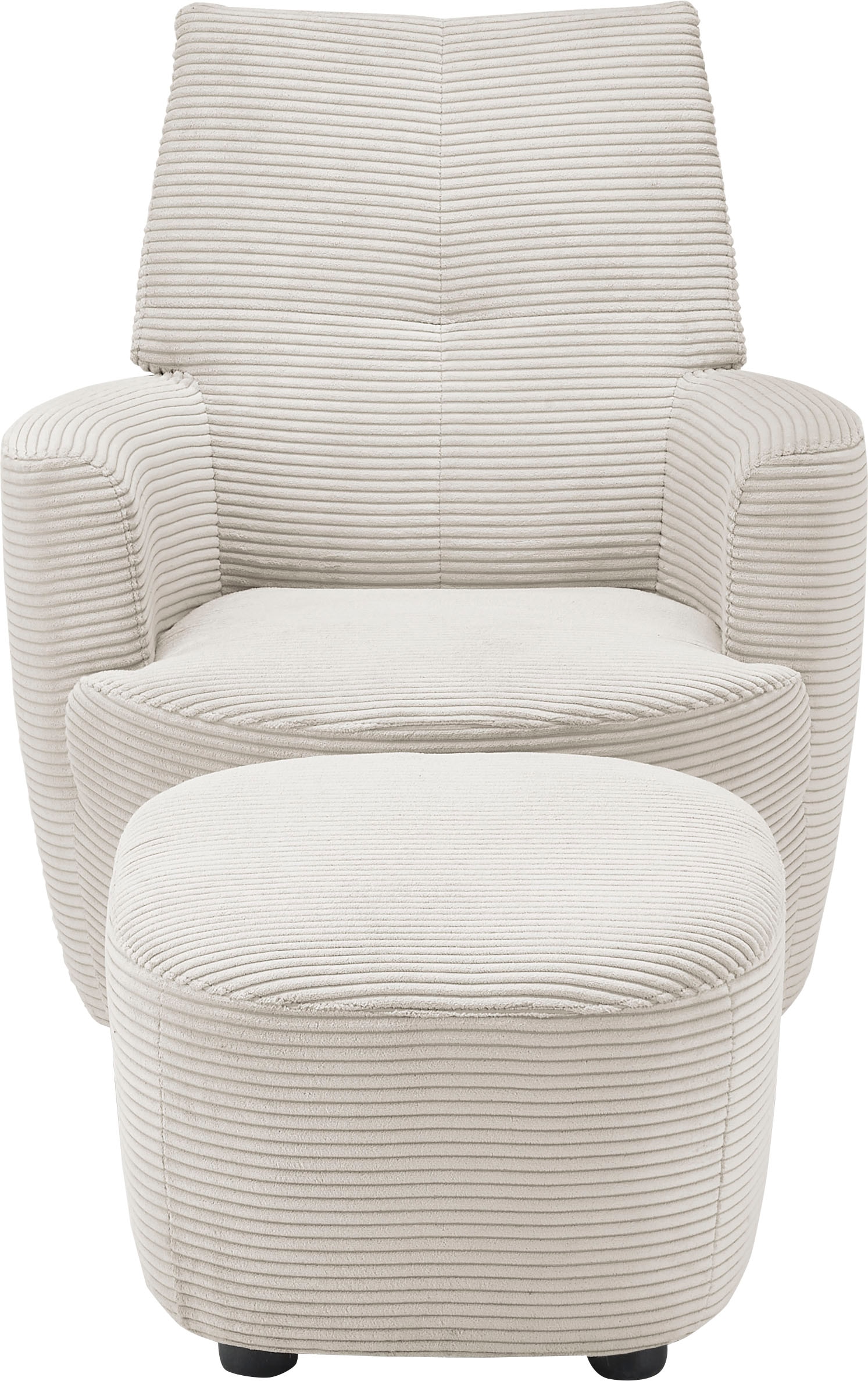 set one by Musterring Relaxsessel »SO 1450«, (Set), mit Dreh- und Wippfunktion, inklusive Hocker