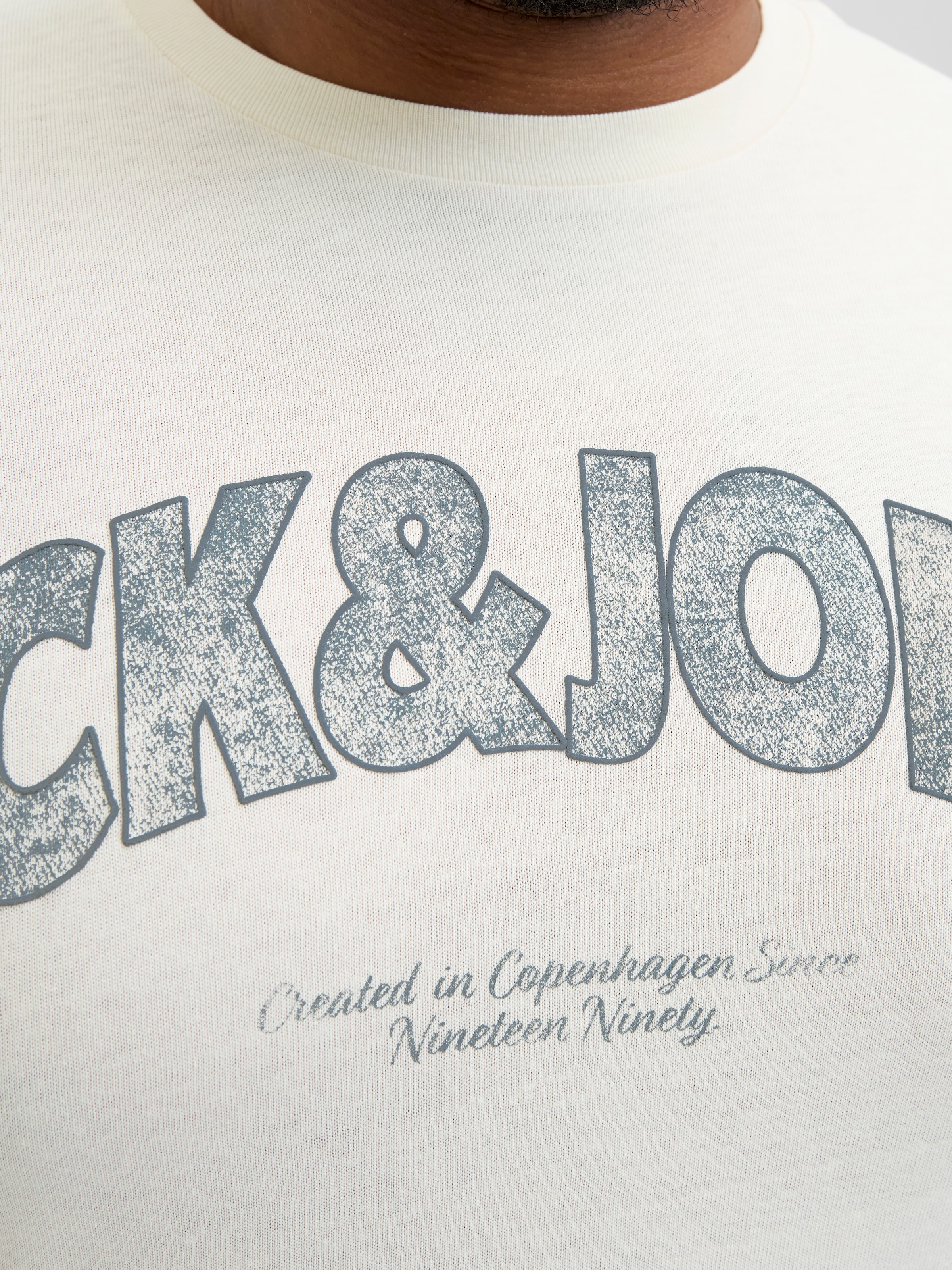 Jack & Jones PlusSize Print-Shirt »JORALMERIA BOLD BRANDING TEE SS CN PLS«, mit Logo Print