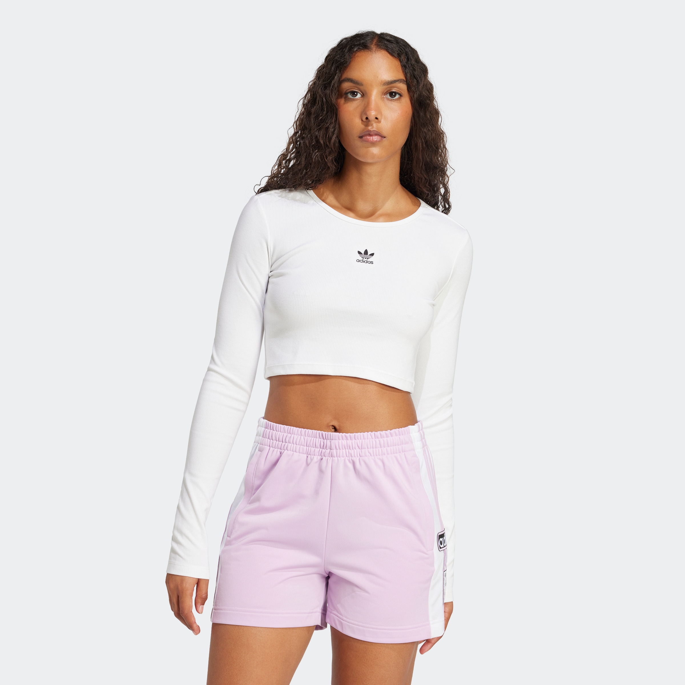 adidas Originals Langarmshirt »ESS CROP LS«