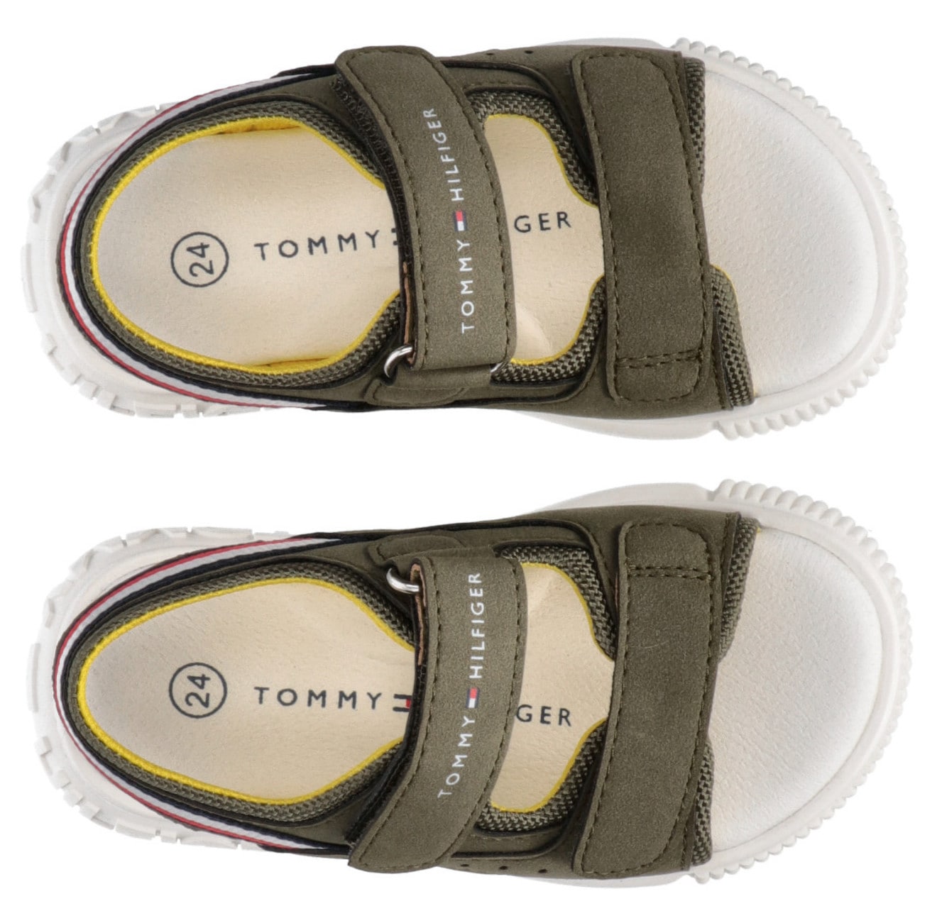 Tommy Hilfiger Sandale »STRIPES VELCRO«, Sommerschuh, Klettschuh, Sandalette, mit 2 Klettverschlüssen