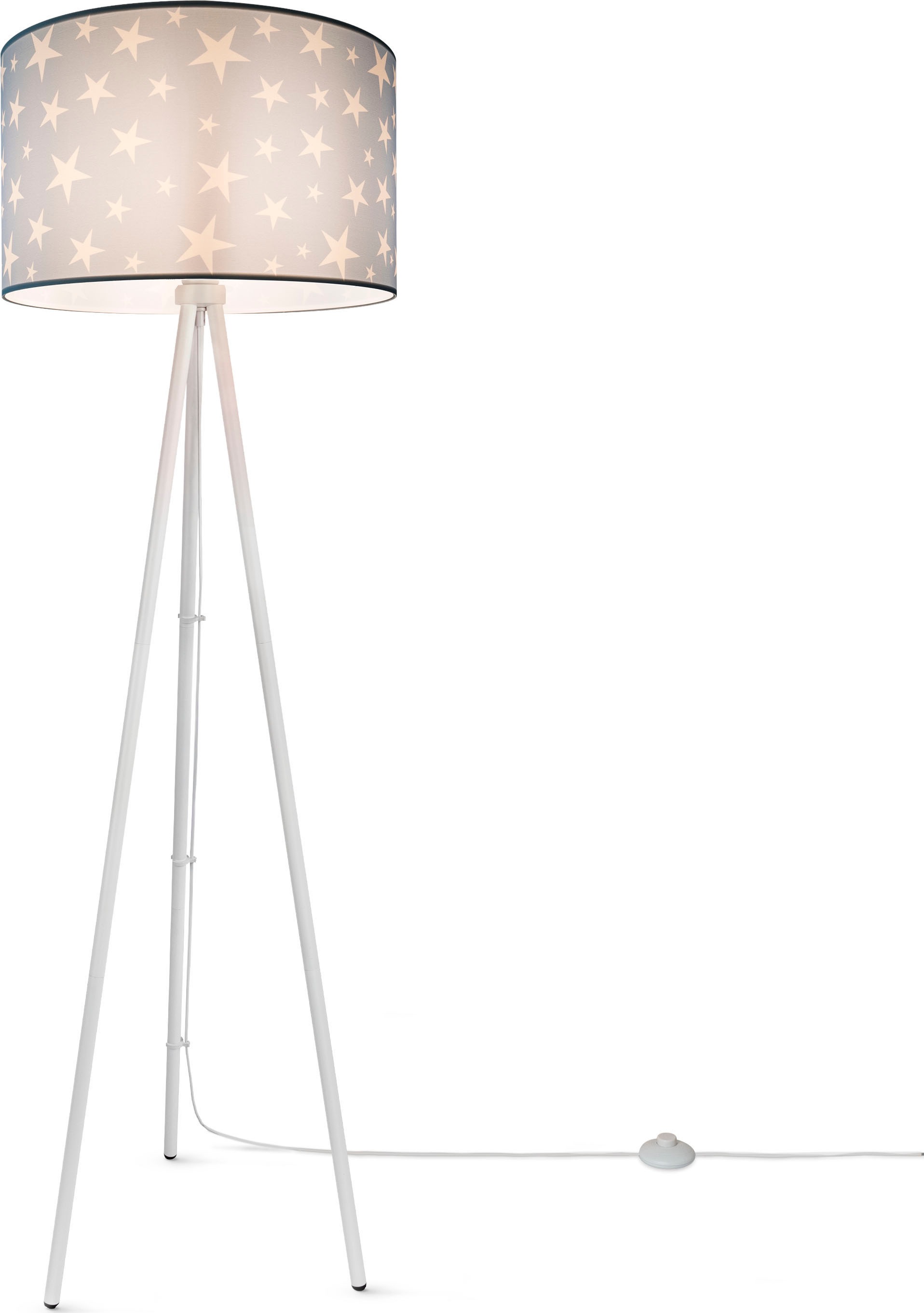 Paco Home Stehlampe »Trina Capri«, Leuchtmittel E27 | ohne Leuchtmittel, Kinderlampe LED Kinderzimmer, Sternen-Motiv, Deko Stehleuchte E27