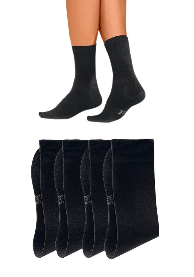 H.I.S Basicsocken, (Packung, 4 Paar), mit hohem Baumwollanteil