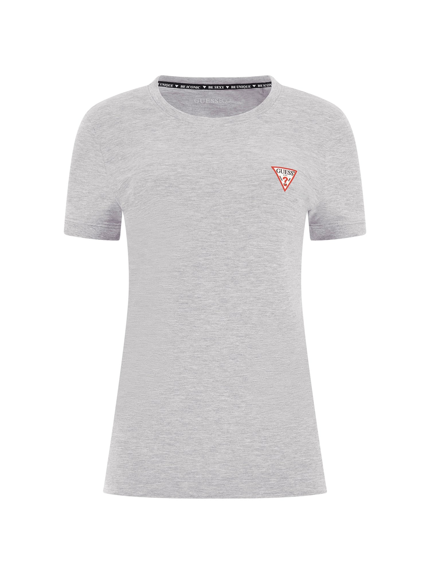 Guess T-Shirt »SS CN MINI TRIANGLE TEE« aus Baumwolljersey mit Stretch, Slim Fit
