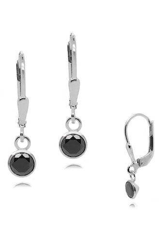 Paar Ohrhänger »Schmuck Geschenk Silber 925 Ohrschmuck Patentbrisur Glitzer«, Made in...