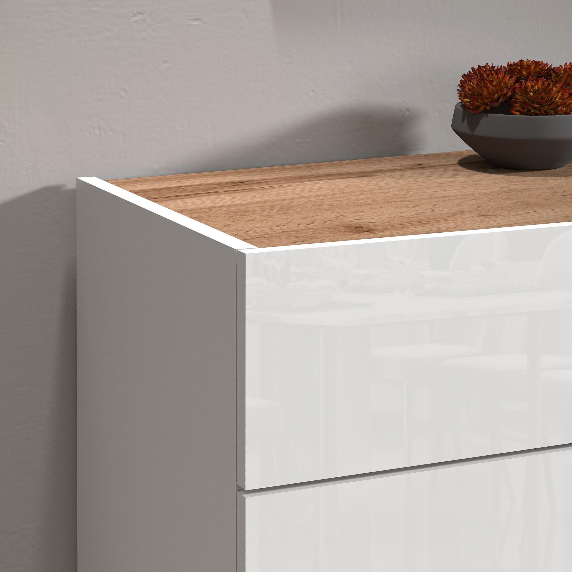 INOSIGN Sideboard »Garda, Kommode, Schrank, Kredenz«, 2 Türen, 1 Schublade,grifflos Breite 80,9 cm