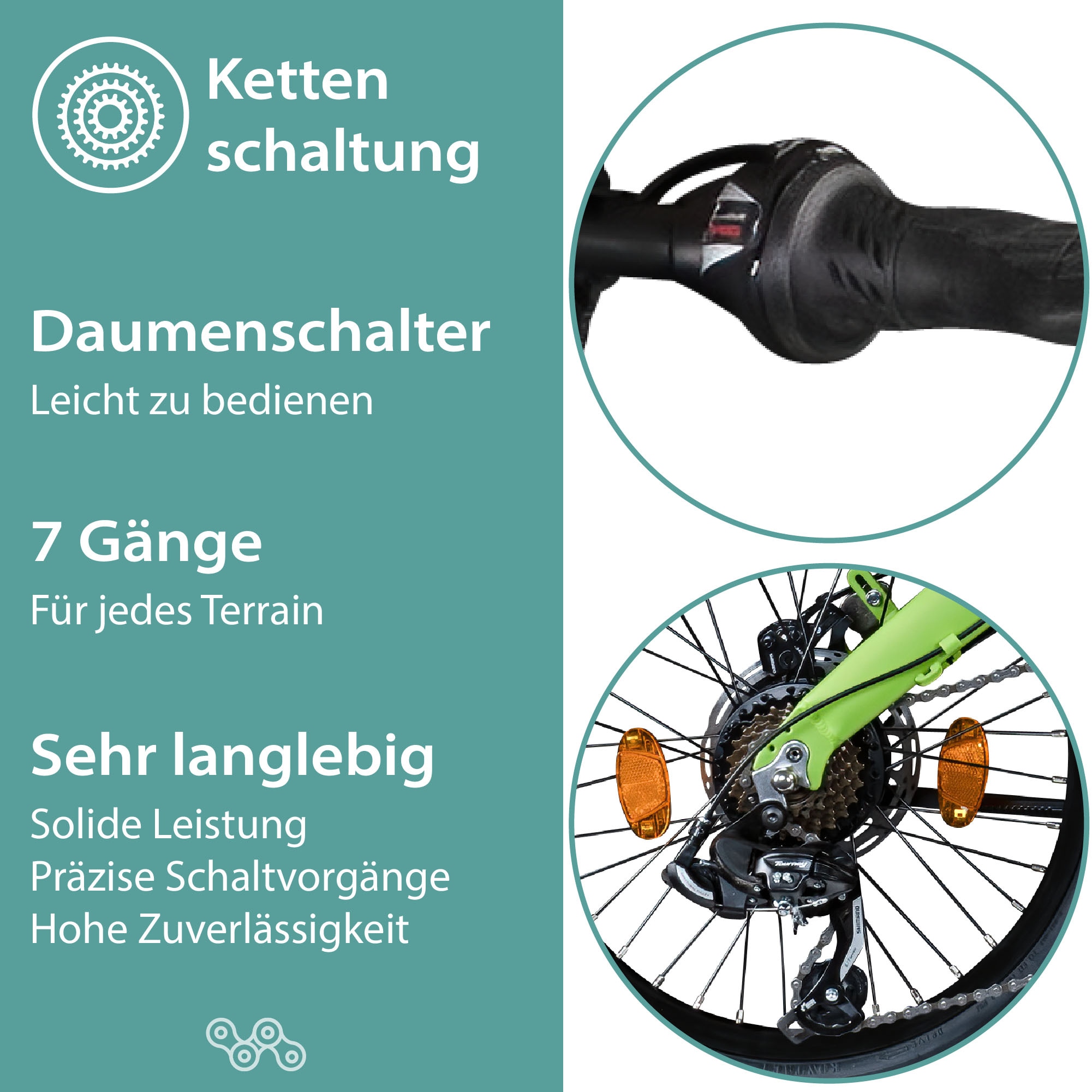 Tretwerk »Akimbo Plus« 7 Gang Shimano Tourney Schaltwerk Kettenschaltung Heckmotor 250 W Pedelec, Elektrofahrrad für Damen und Herren