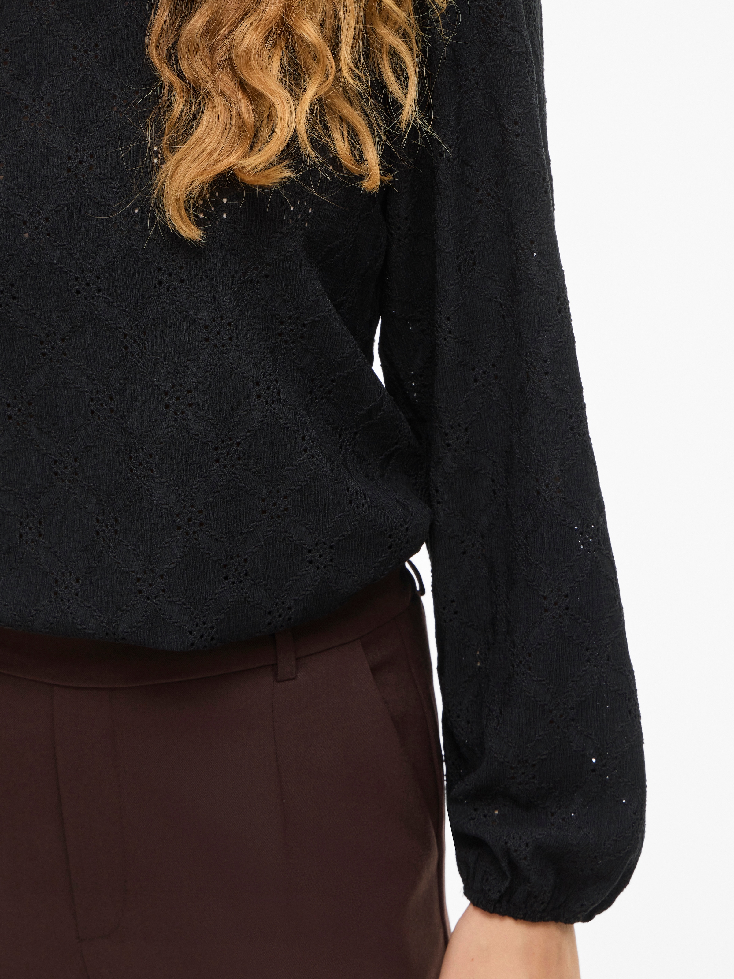 Vila Langarmshirt »VIASTA O-NECK L/S TOP - NOOS«