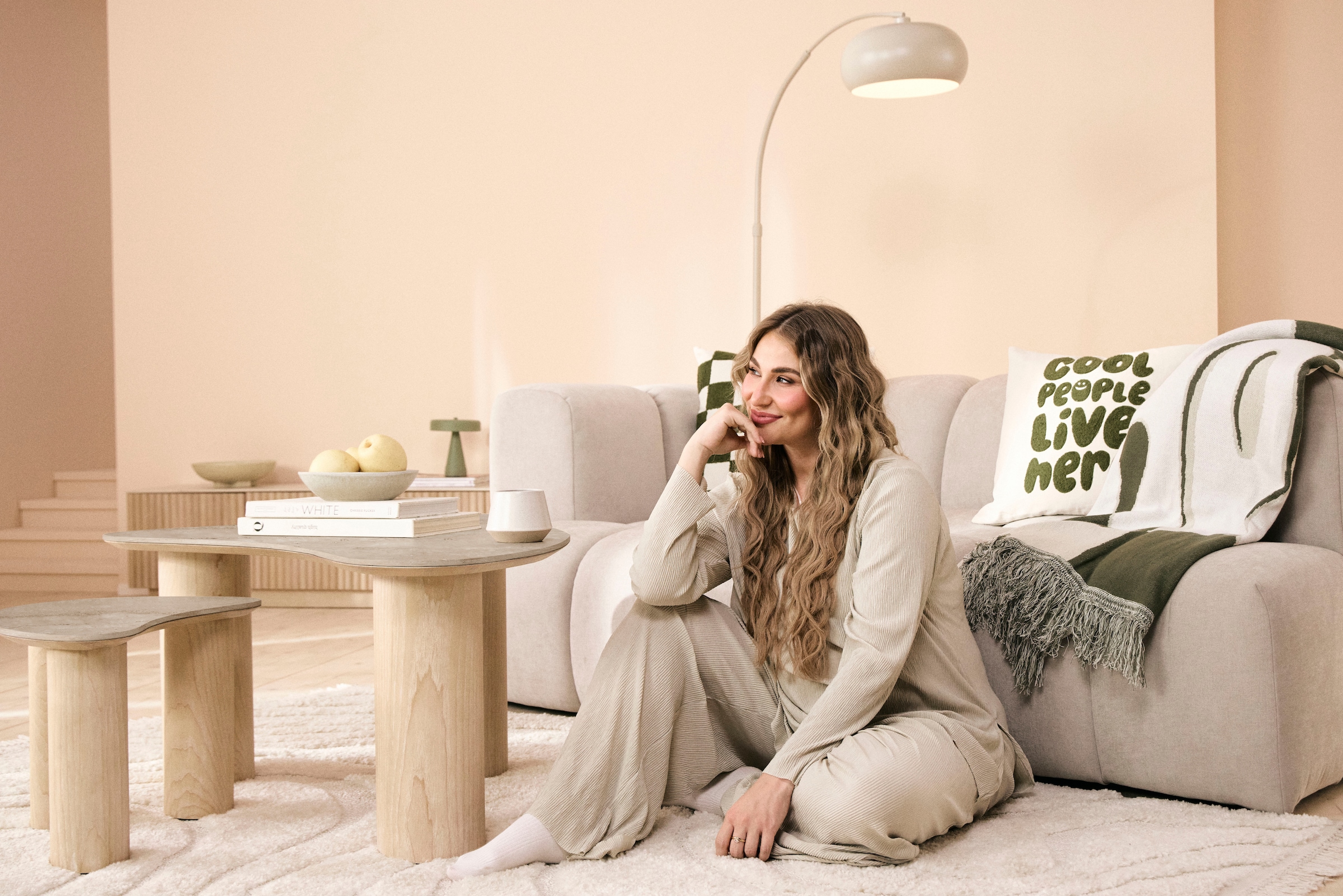homsy by Ana Johnson Teppich »Waavy mit Fransen, Wellen Design« rechteckig 20 mm Höhe Boho, 3D Optik, Scandi, Hoch-Tief, Wohnzimmer, Schlafzimmer