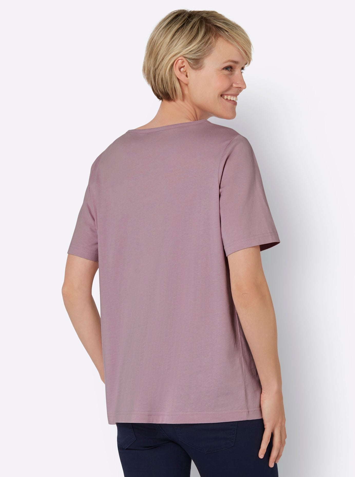 Classic Basics Kurzarmshirt »Rundhals-Shirt«, (1 tlg.)