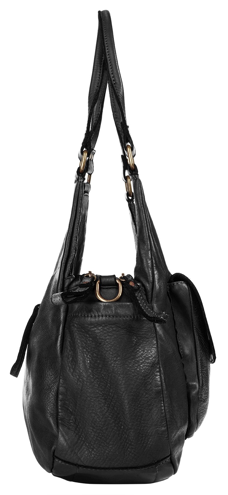 Samantha Look Umhängetasche echt Leder, Made in Italy