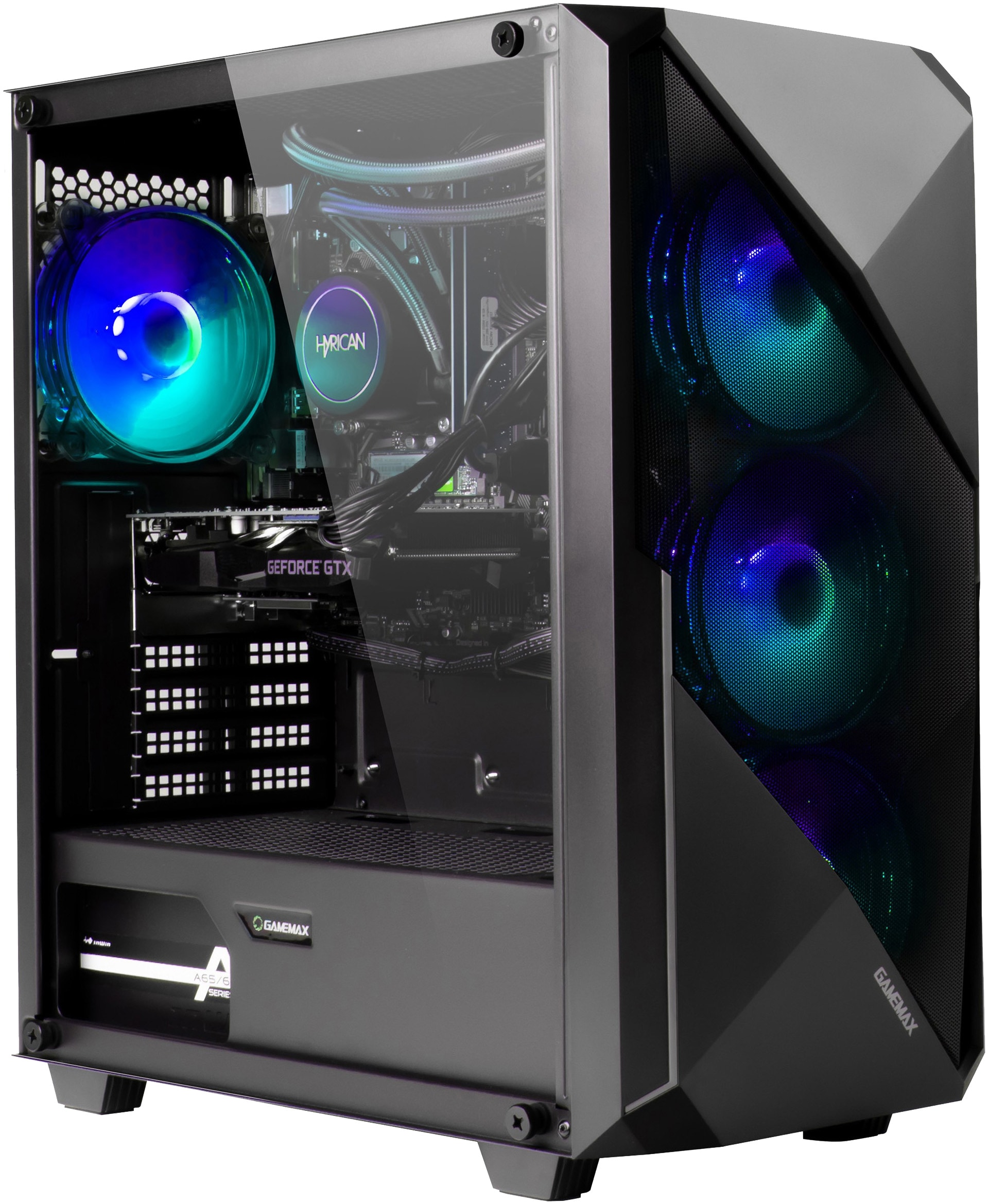 GAMEMAX Gaming-PC-Komplettsystem »GigaDeal Striker 2792 AMD Ryzen 5 7500F 16GB DDR5 1TB SSD RTX 5070« 32 ″ AMD Ryzen 5 GeForce RTX™ 5070 16 GB RAM 1.000 GB SSD Windows 11, DDR5 RAM + Gigabyte GS32QCA LED-Monitor Curved, 80 cm 32"