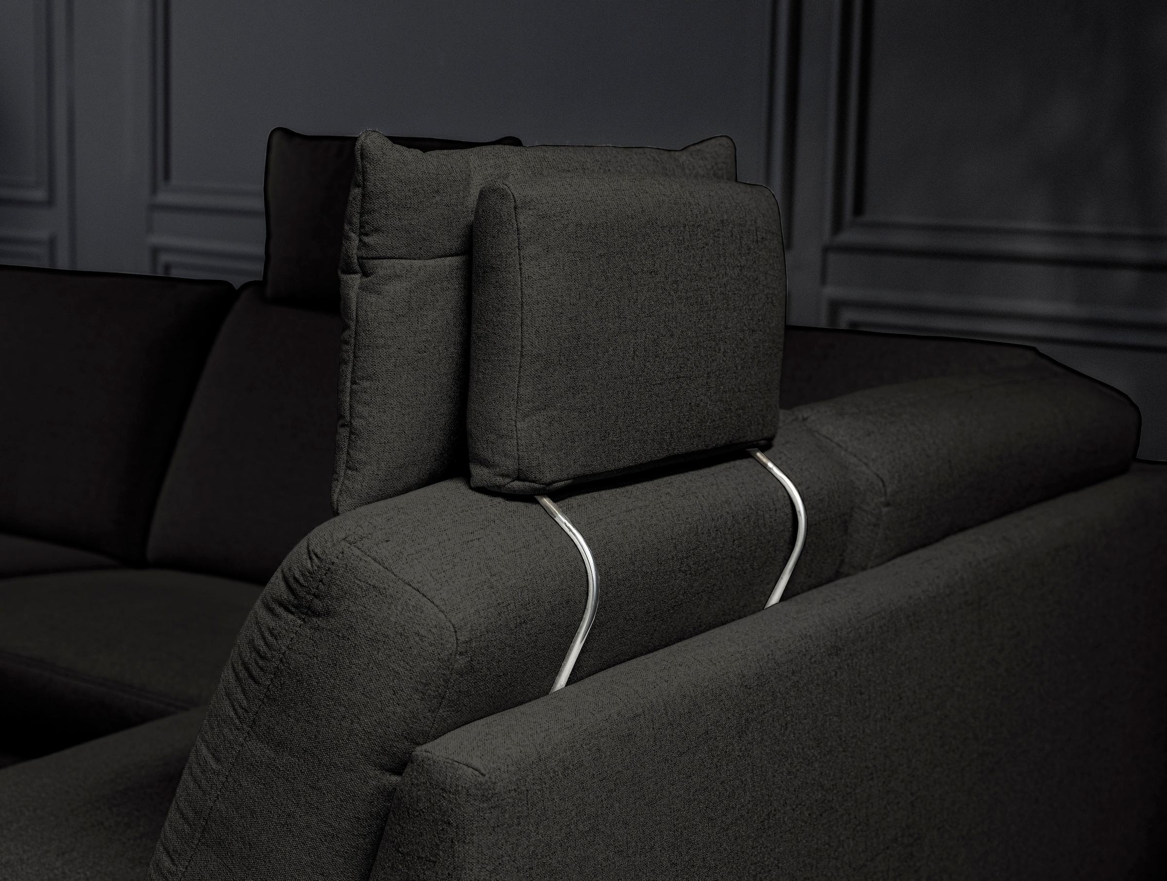 alina Ecksofa, inkl. Kopfstützen, wahlweise mit Relaxfunktion, Breite: 243 cm