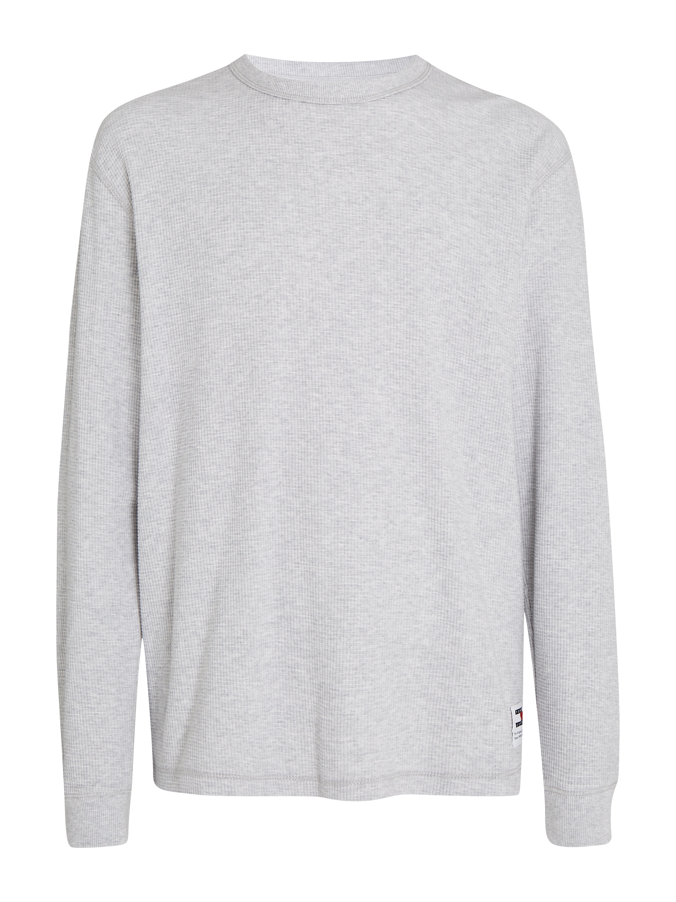 Tommy Jeans Langarmshirt »TJM REG LS WAFFLE TEE«, mit Markenlabel am Bund