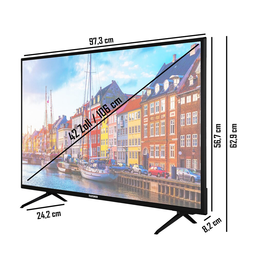 Telefunken LED-Fernseher »XU42K700«, 106 cm/42 Zoll, 4K Ultra HD, Smart-TV