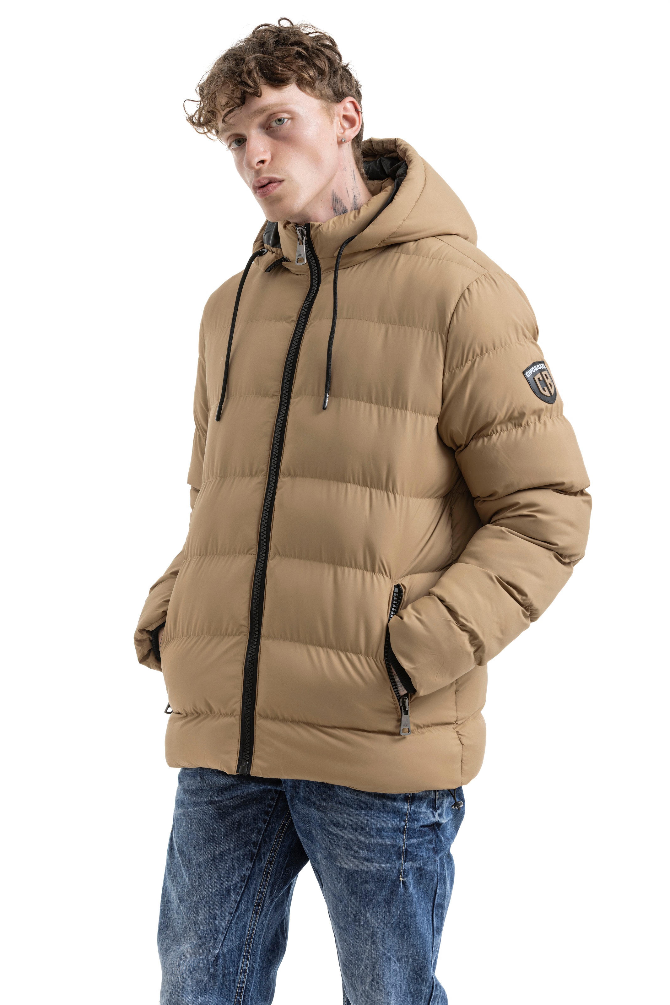 Cipo & Baxx Steppjacke mit Kapuze