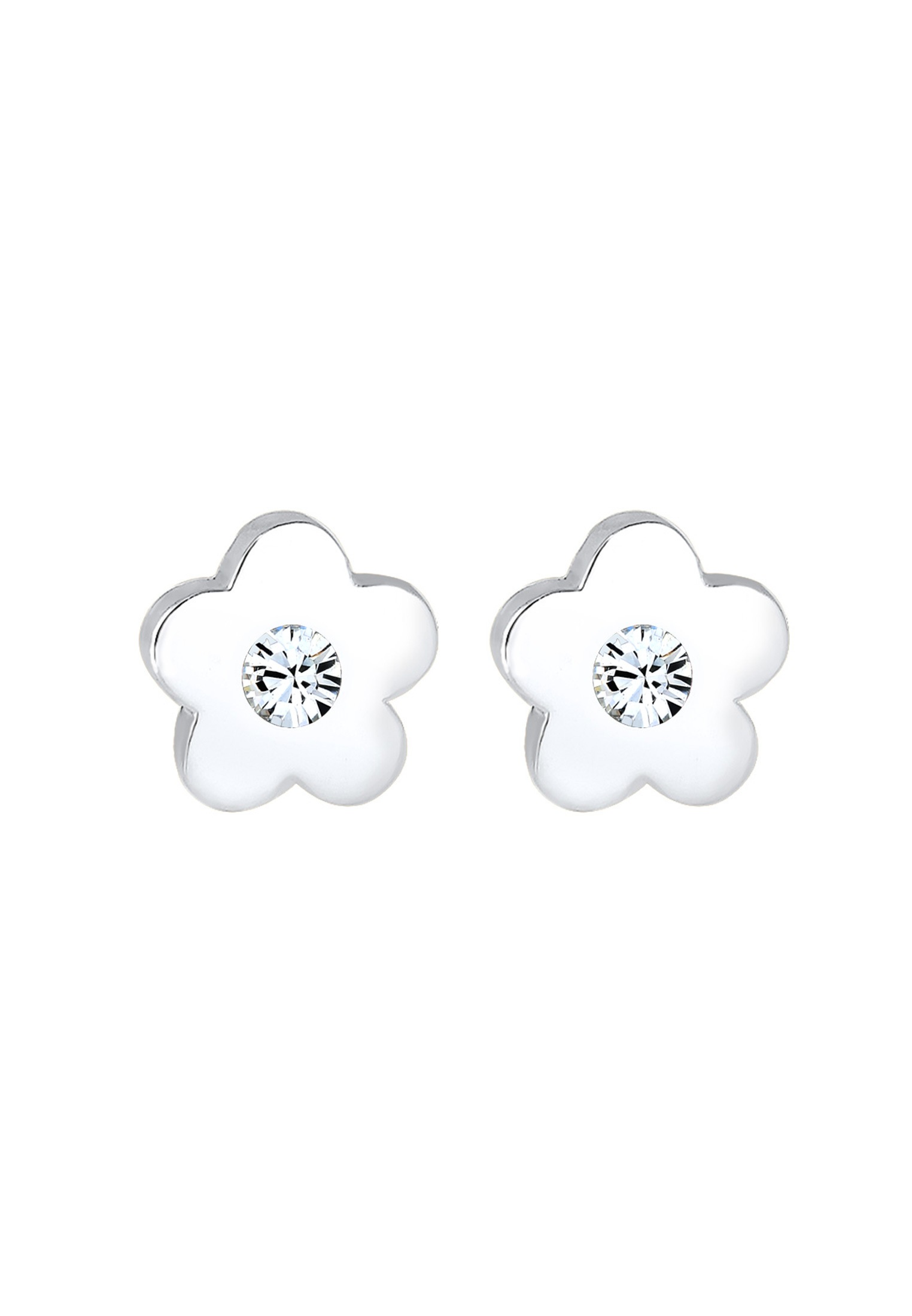 Elli Paar Ohrstecker »Ohrringe Kinder Blume Kristall 925 Silber«