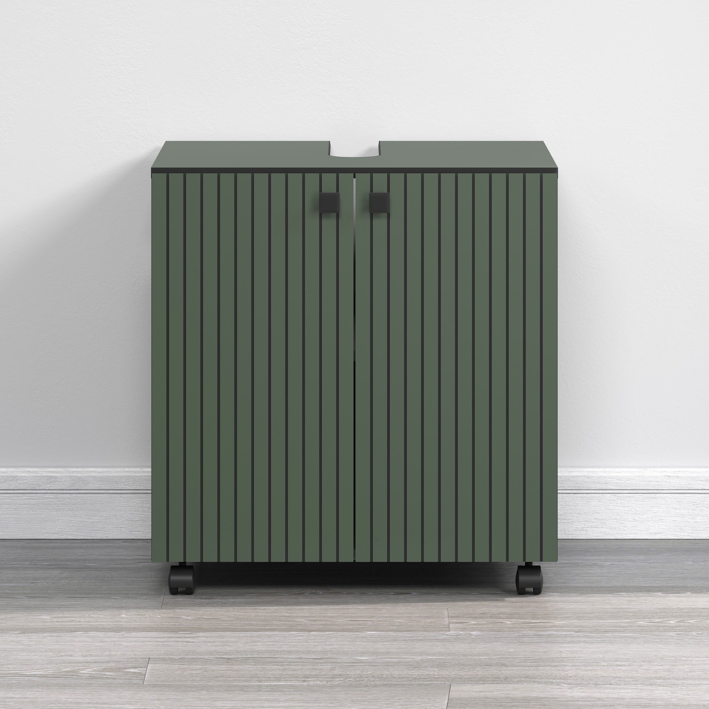 welltime Waschbeckenunterschrank »Amrum«, Waschtisch auf Rollen - (B/T/H) wahlweise 60-80/42/64 cm
