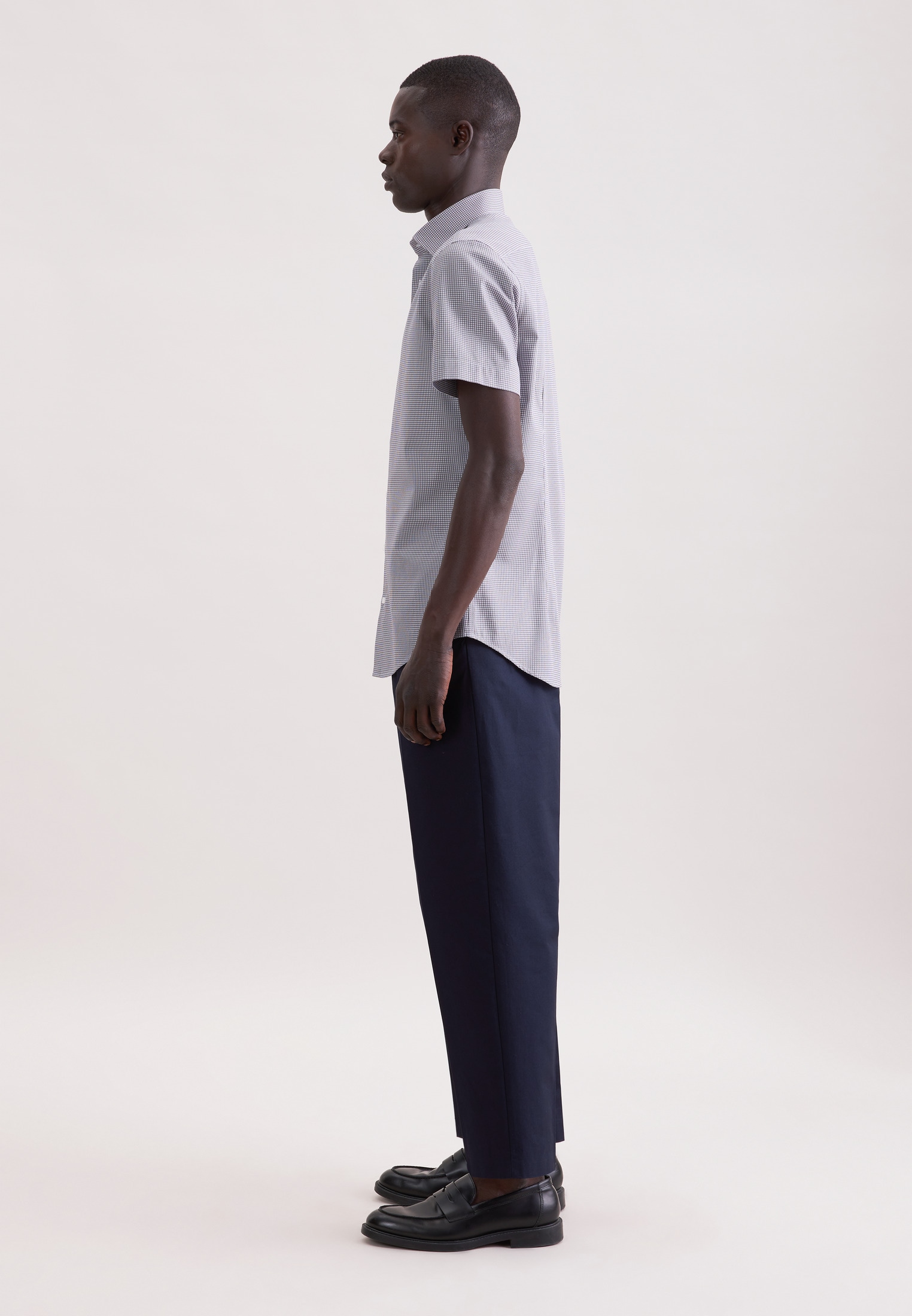 seidensticker Businesshemd »Schwarze Rose« Shaped 1/2 Kentkragen Druck