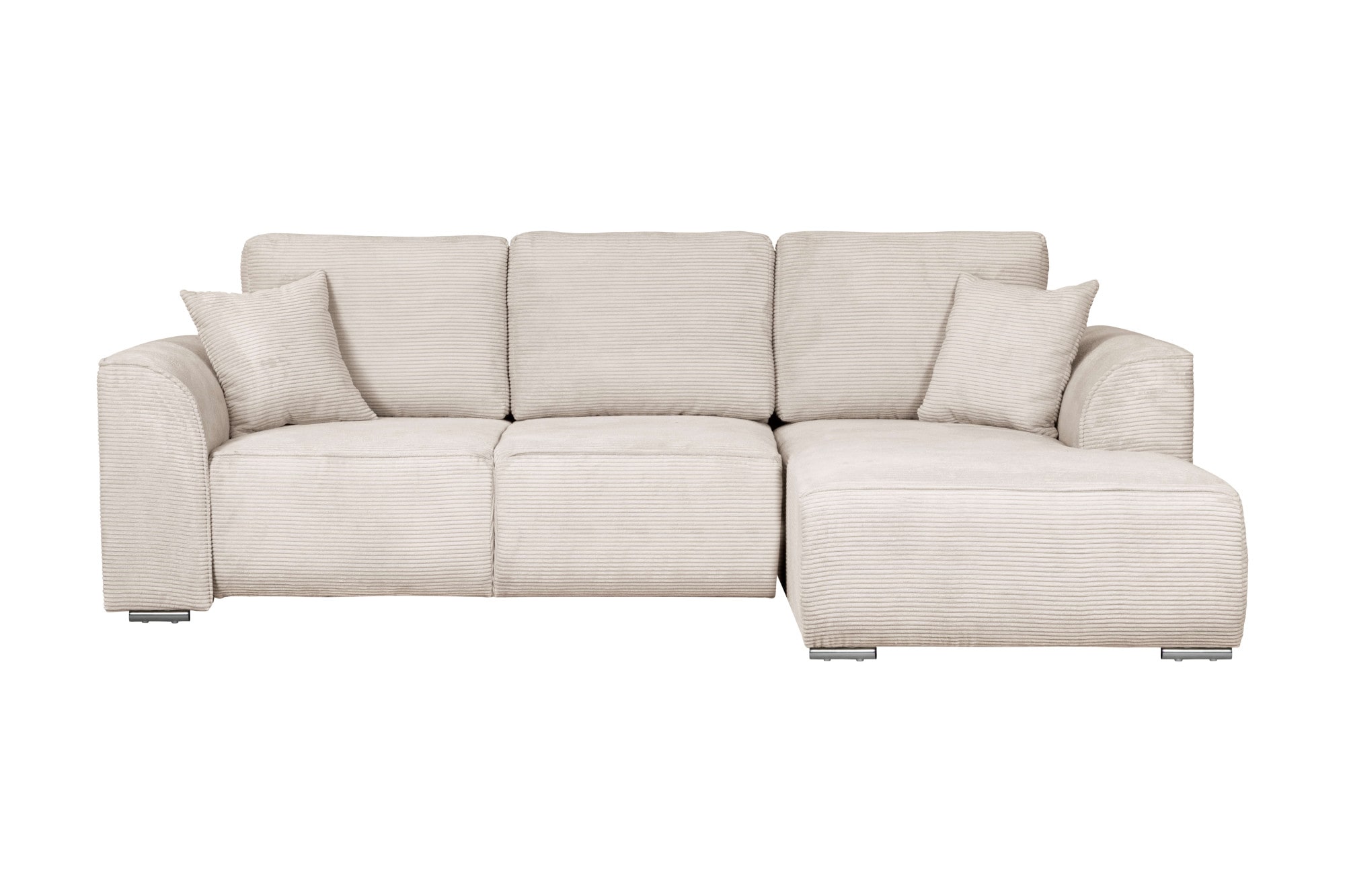 OTTO home Ecksofa »BEATRICE optionale Schlafsofa mit Bettkasten, B/T/H: 265/170/86 cm« L-Form, wahlweise auch mit Bettfunktion und Bettkasten