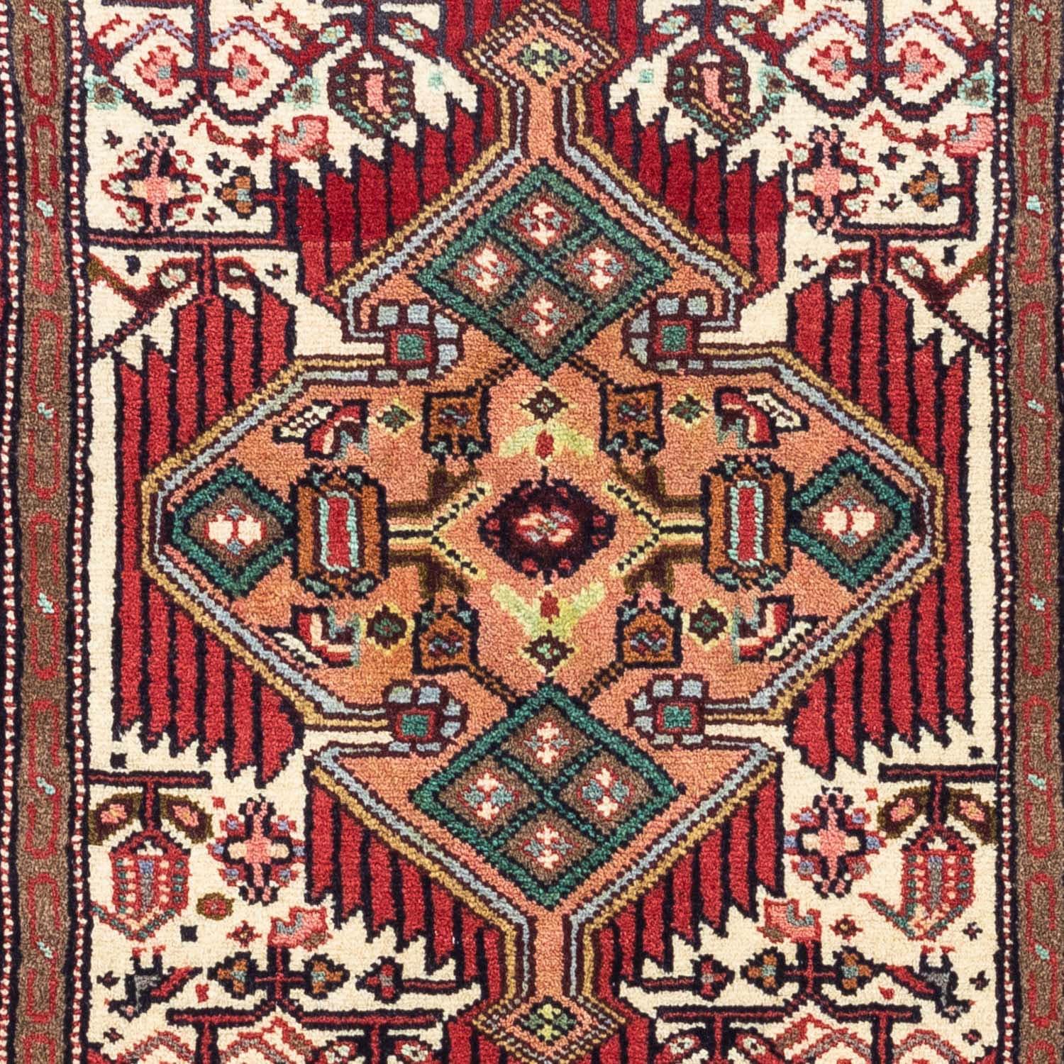 chiaro »Hosseinabad OTTO-Shop cm«, Medaillon rechteckig, Handgeknüpft im Rosso Wollteppich 125 x 80 morgenland