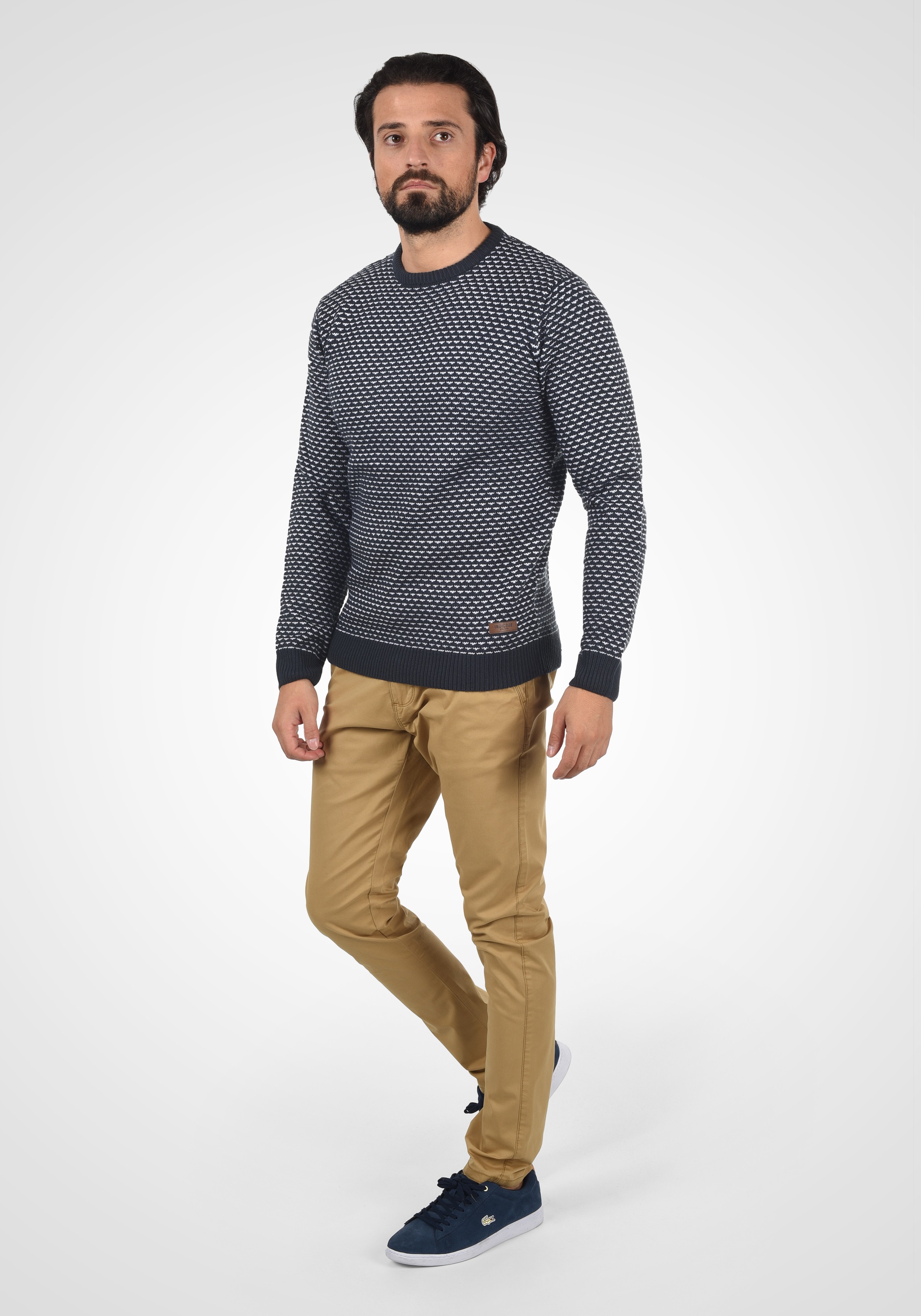 Indicode Strickfleece-Pullover »Strickpullover IDCoppler«