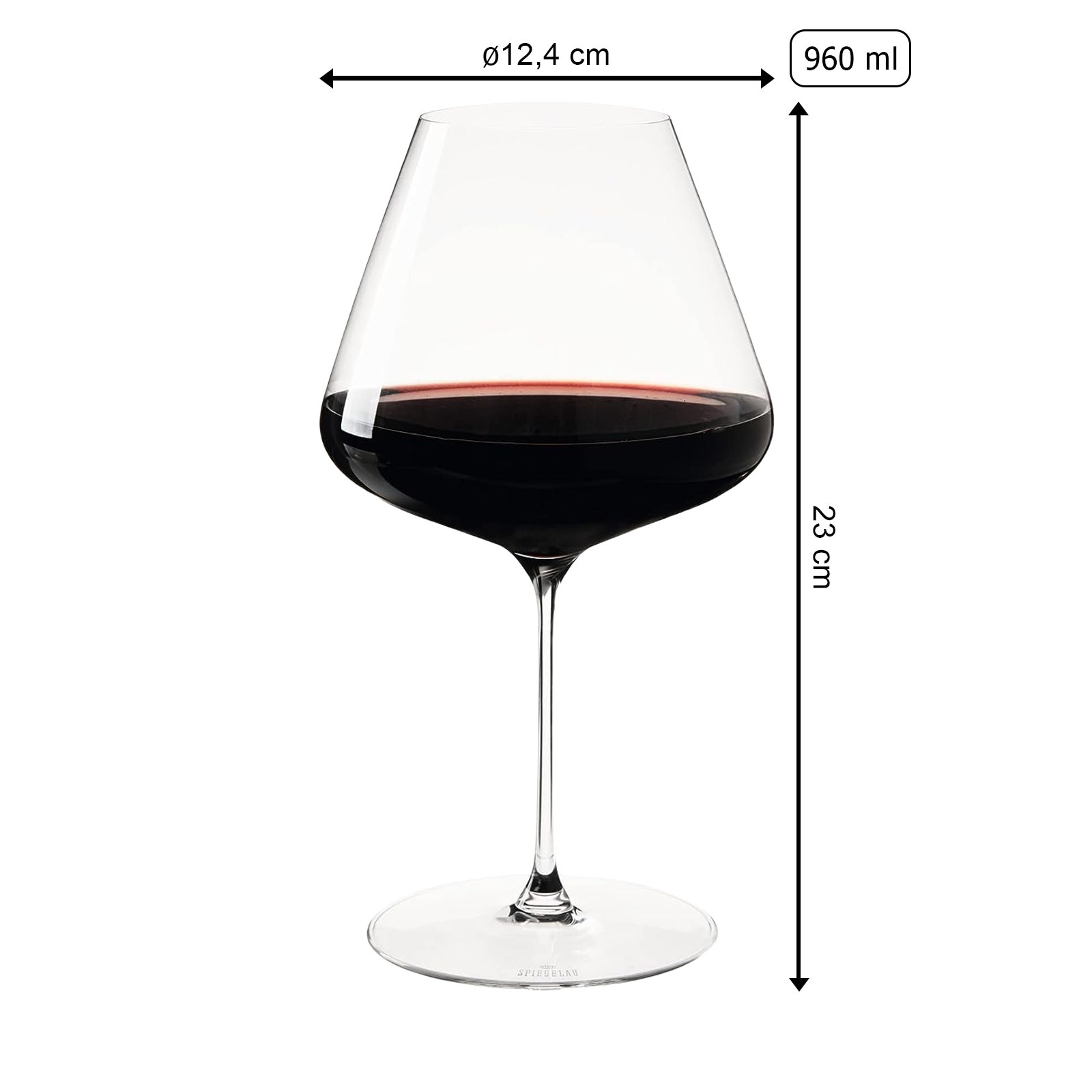 SPIEGELAU Rotweinglas »Burgundergläser Definition 960 ml 6er Set transparent« Spülmaschinengeeignet