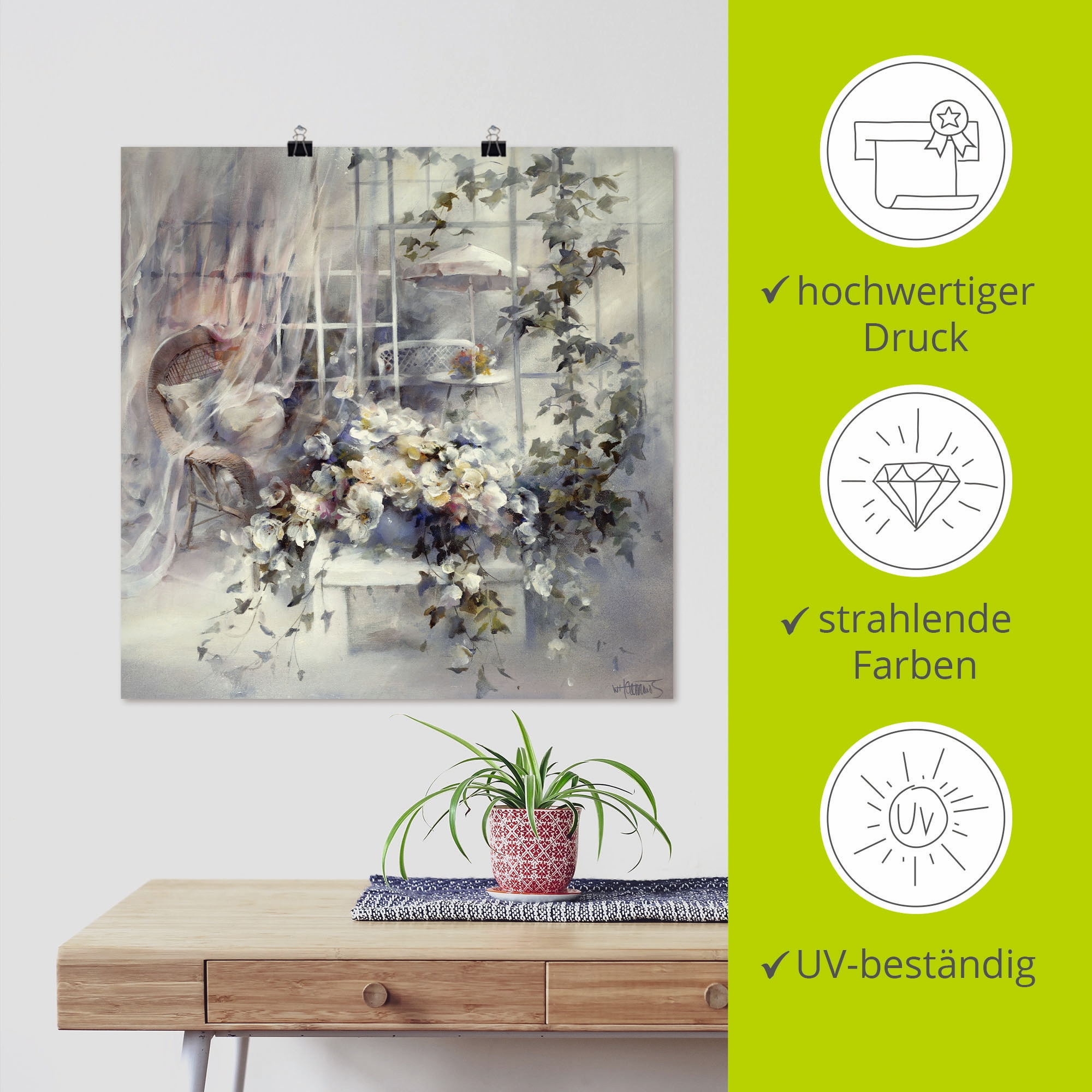 Artland Wandbild »Bezaubernde Moment« Blumen 1 Stk. tlg. als Leinwandbild, Poster in verschied. Größen