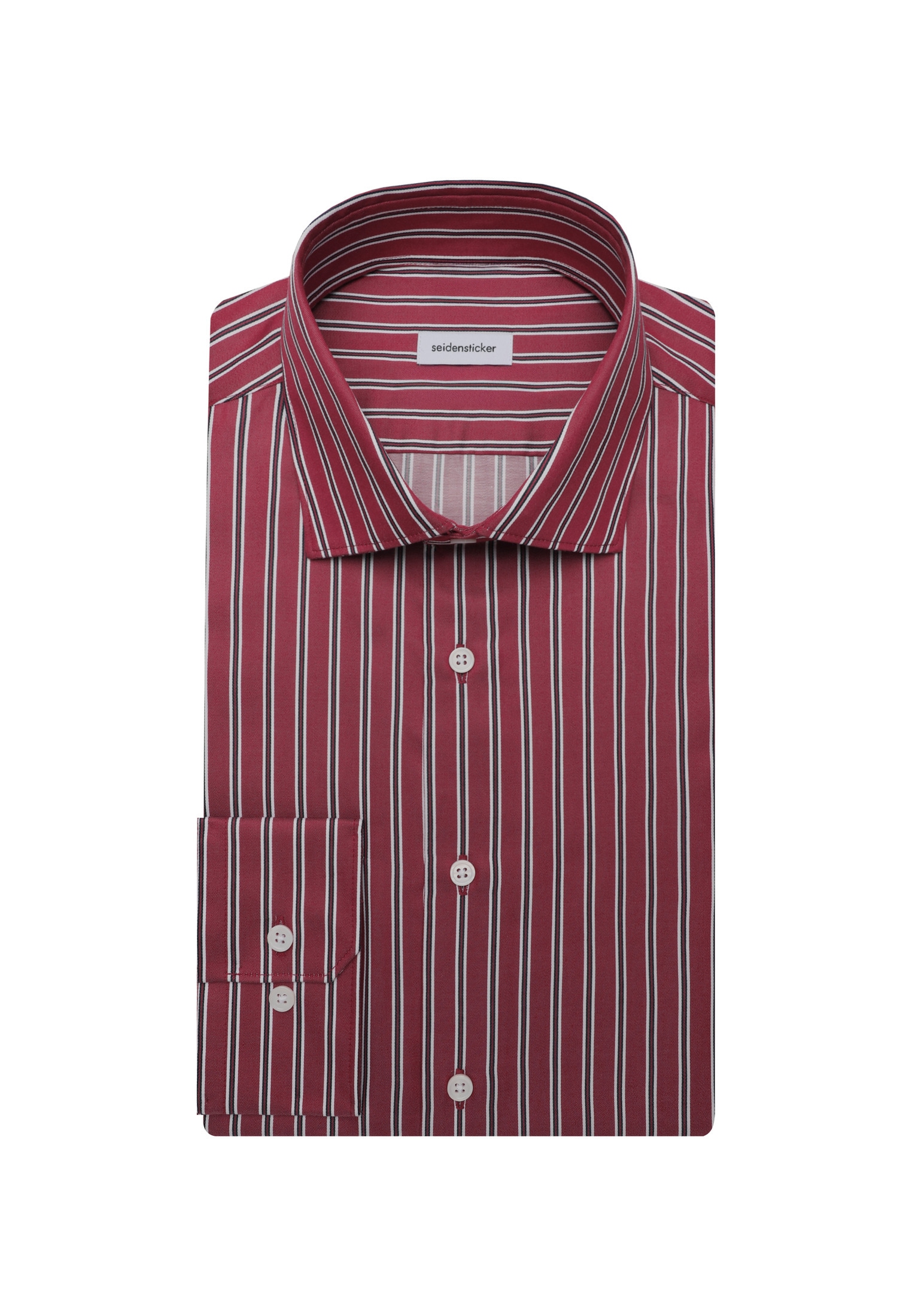 seidensticker Businesshemd »Schwarze Rose« Slim 1/1 Kentkragen Gestreift