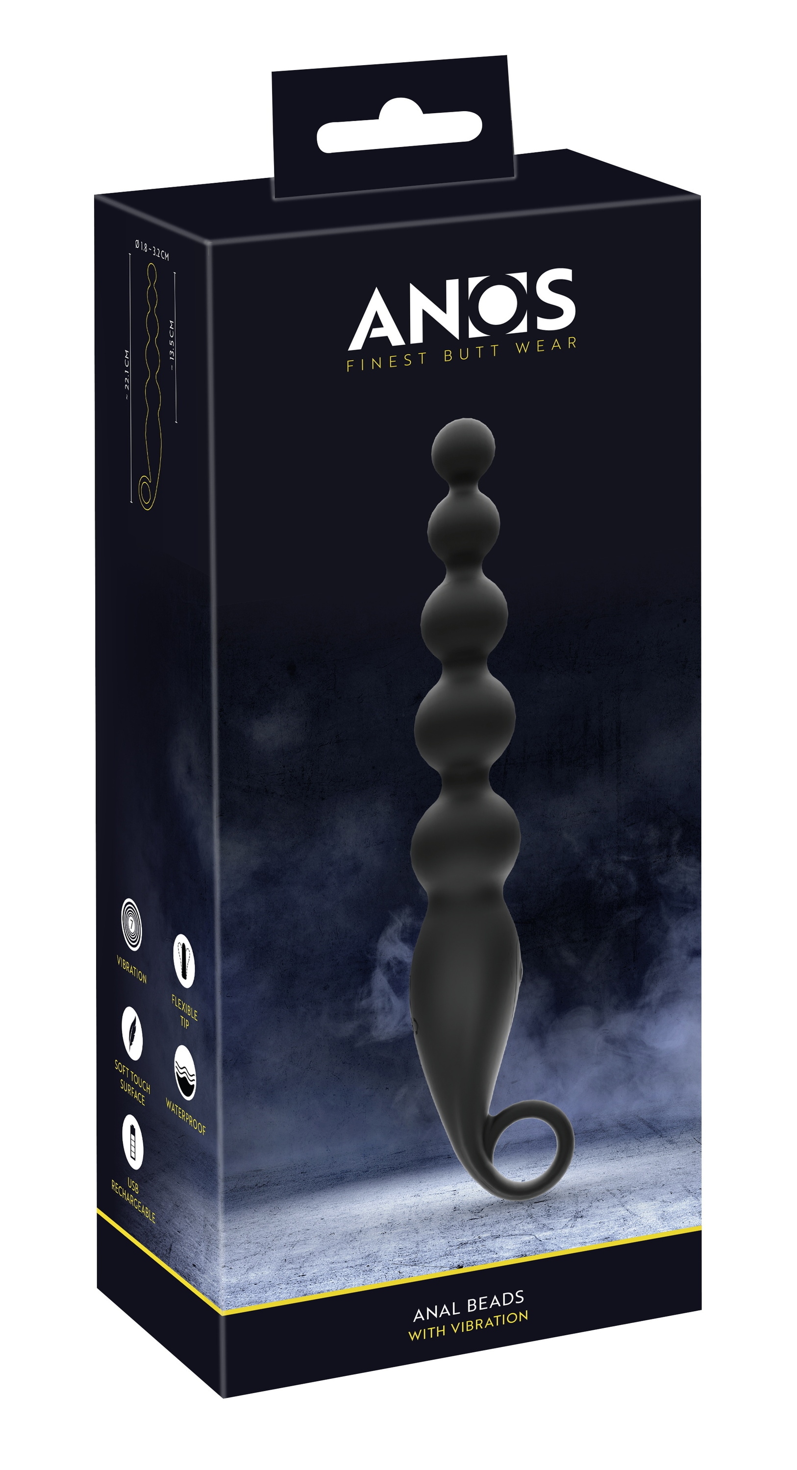 ANOS Anal-Stimulator »vibrierende Analkette Anal Beads with Vibration«
